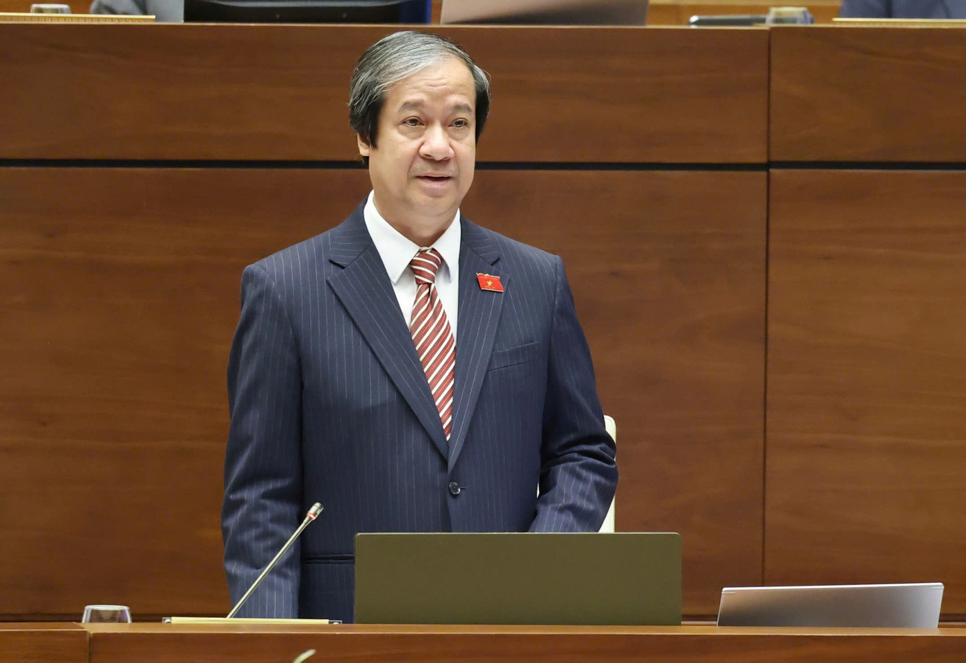 Bộ trưởng Giáo dục và Đào tạo Nguyễn Kim Sơn. Ảnh: Như Ý. Bộ trưởng Giáo dục và Đào tạo Nguyễn Kim Sơn. Ảnh: Như Ý.