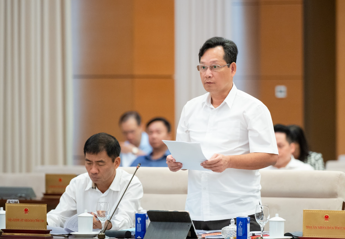 Phó Chánh án TAND tối cao Nguyễn Văn Tiến. Ảnh: QH. Phó Chánh án TAND tối cao Nguyễn Văn Tiến. Ảnh: QH.