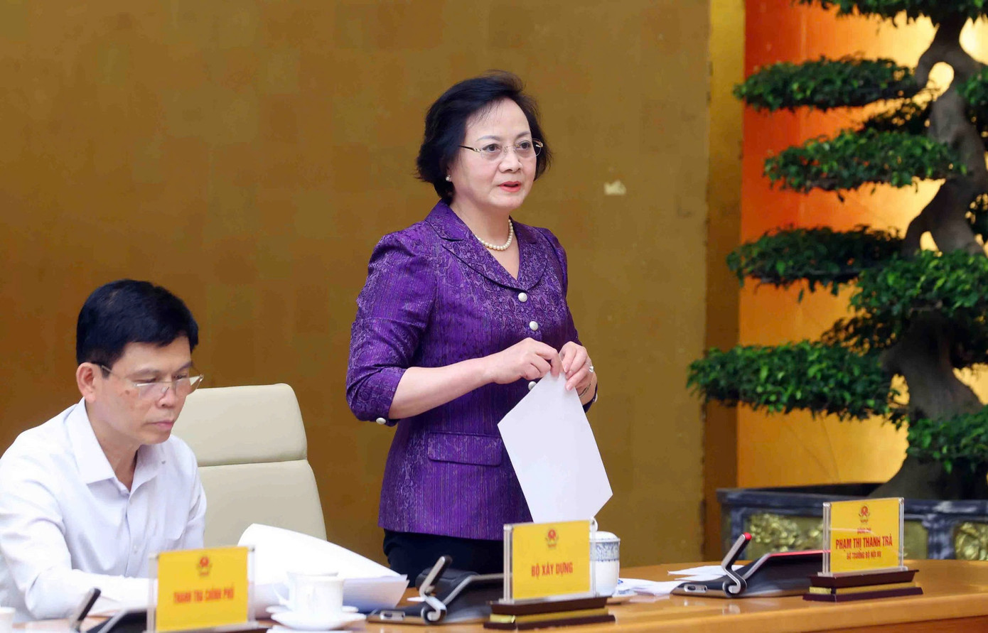 Bộ trưởng Bộ Nội vụ Phạm Thị Thanh Trà tại hội nghị. Bộ trưởng Bộ Nội vụ Phạm Thị Thanh Trà tại hội nghị.