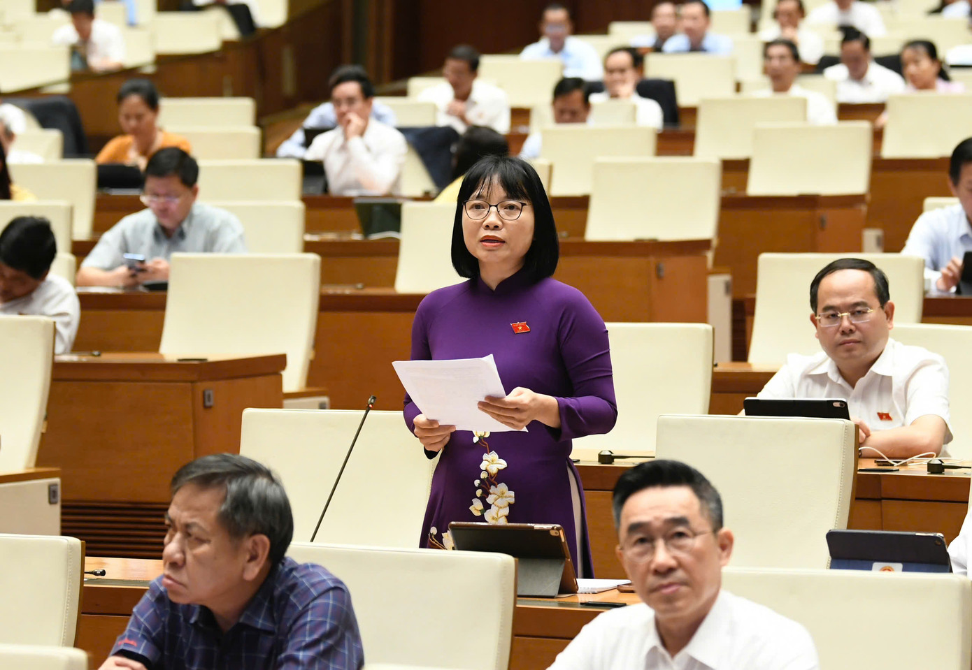 Đại biểu Nguyễn Thị Việt Nga (Hải Dương). Ảnh: Như Ý Đại biểu Nguyễn Thị Việt Nga (Hải Dương). Ảnh: Như Ý