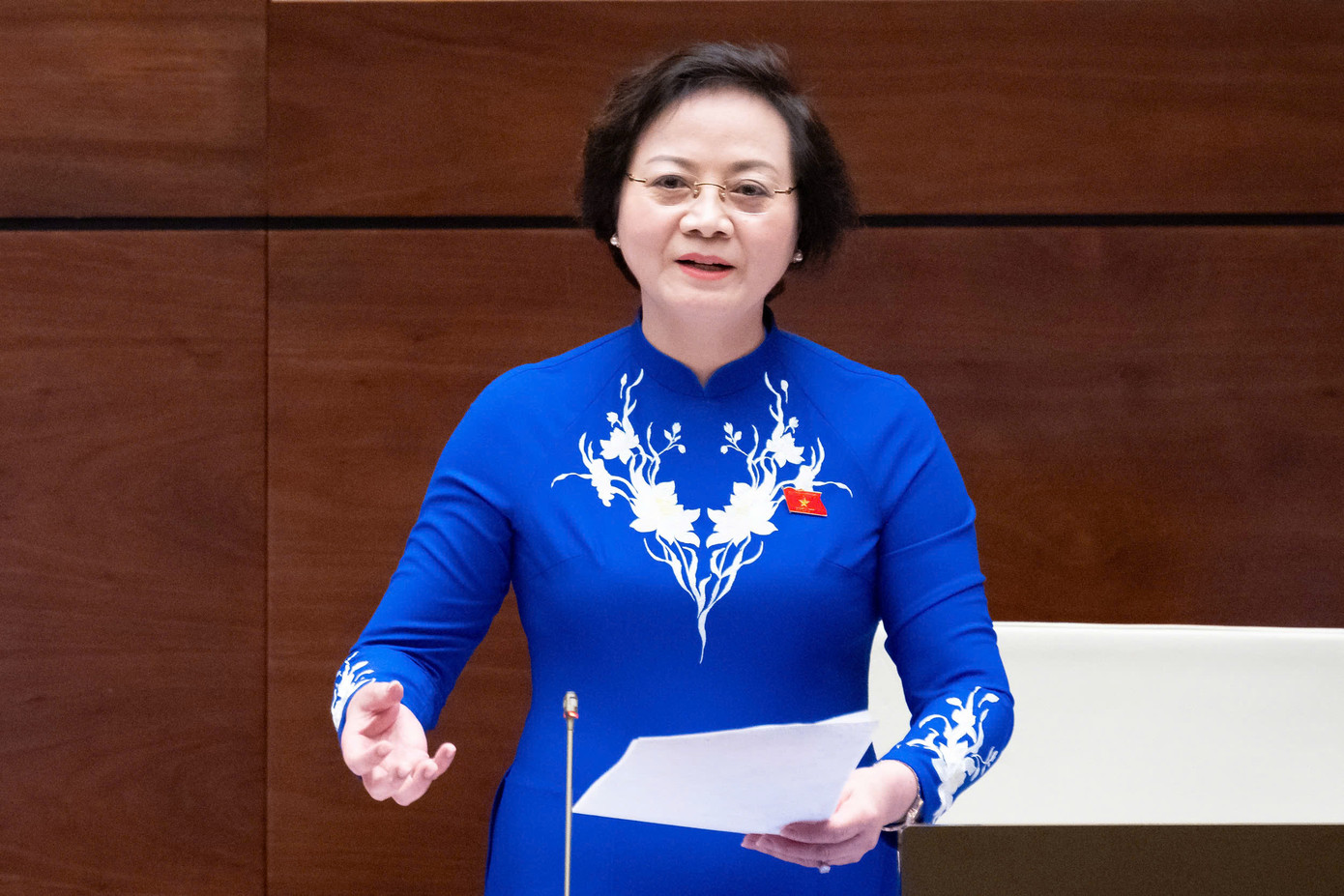 Bộ trưởng Bộ Nội vụ Phạm Thị Thanh Trà. Ảnh: QH