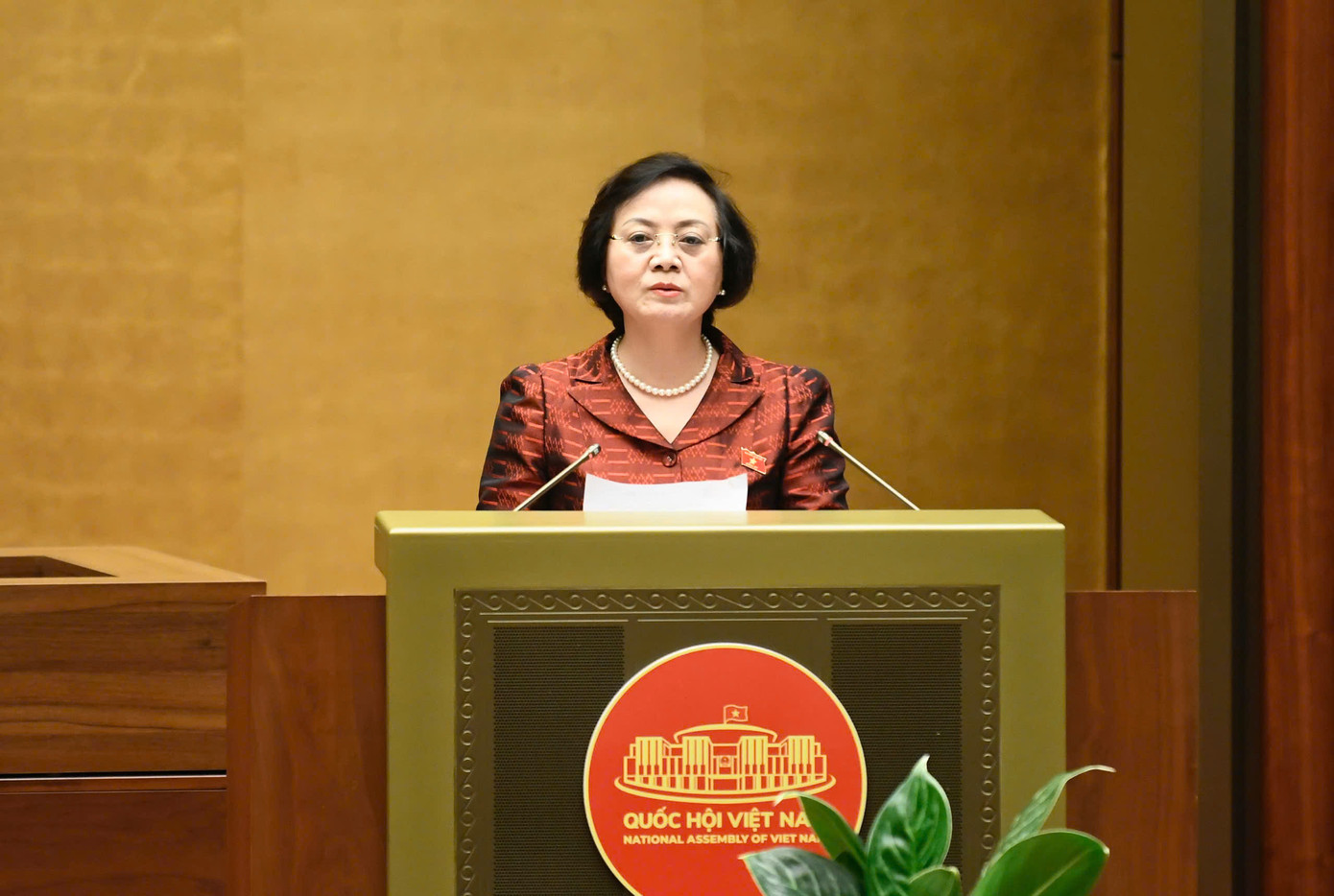 Bộ trưởng Nội vụ Phạm Thị Thanh Trà. Ảnh: Như Ý