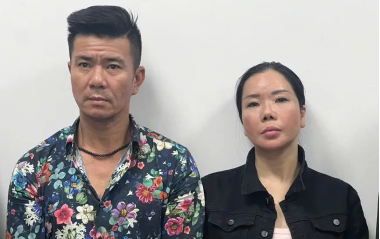 Các đối tượng Lê Văn Đông và Nguyễn Thị Mai Anh trong vụ án.