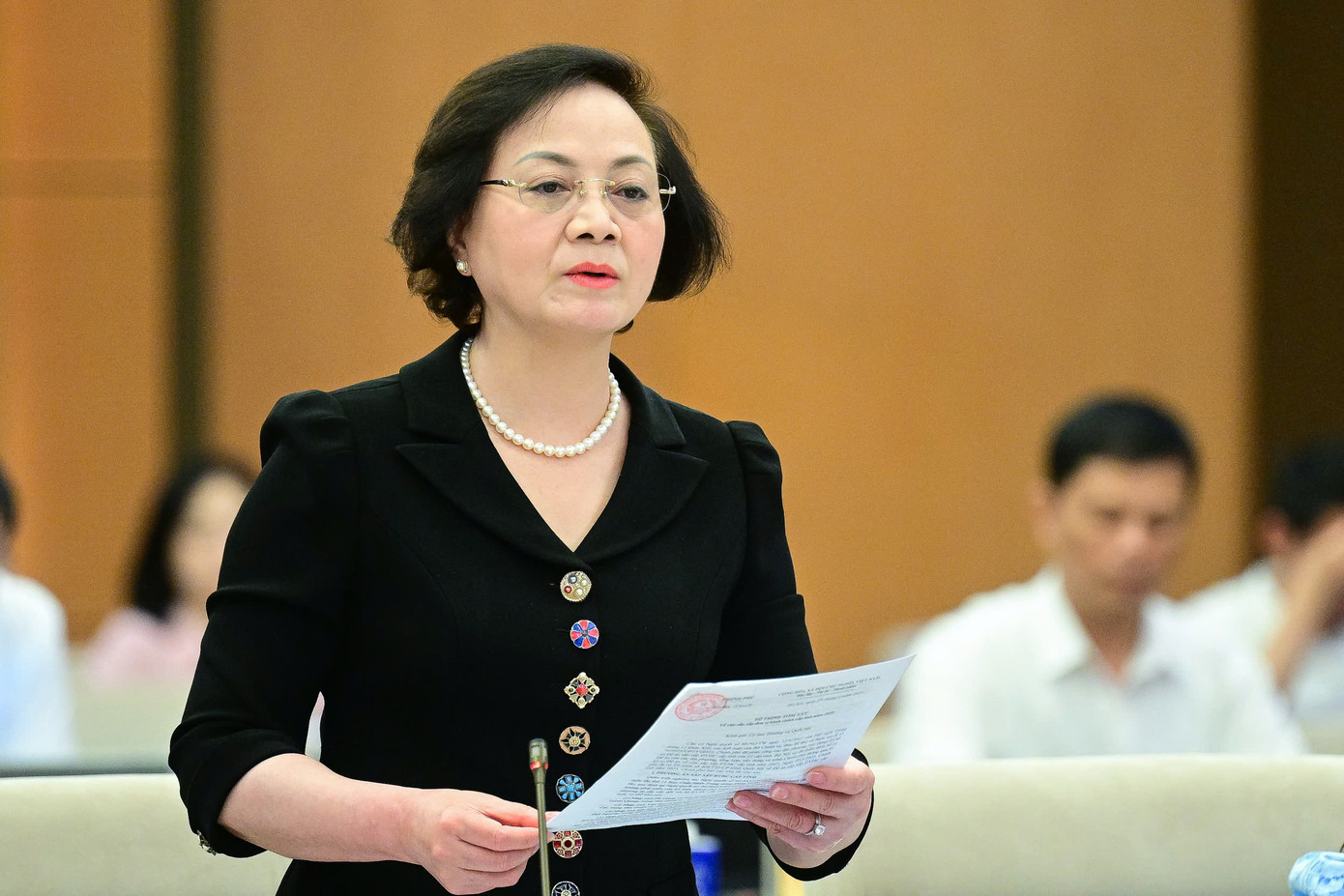 Bộ trưởng Nội vụ Phạm Thị Thanh Trà. Ảnh: QH Bộ trưởng Nội vụ Phạm Thị Thanh Trà. Ảnh: QH