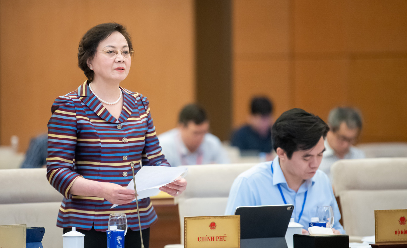 Bộ trưởng Nội vụ Phạm Thị Thanh Trà. Ảnh: QH Bộ trưởng Nội vụ Phạm Thị Thanh Trà. Ảnh: QH