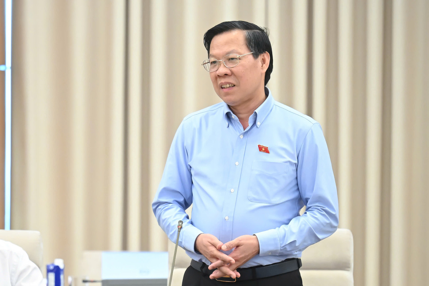 Chủ nhiệm Ủy ban Kinh tế và Tài chính Phan Văn Mãi. Ảnh: QH