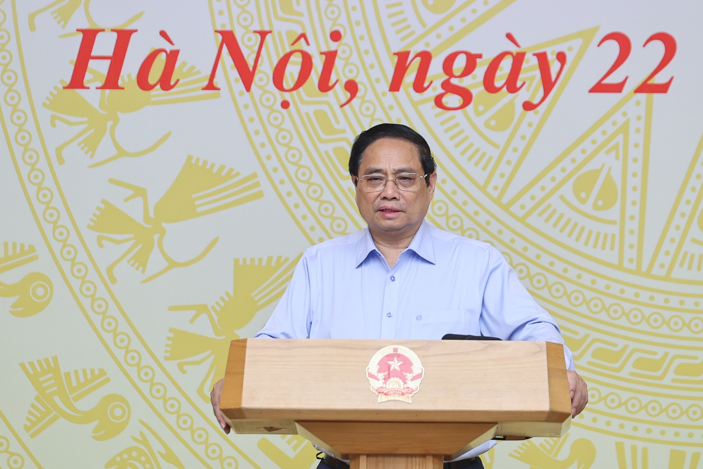 Thủ tướng Chính phủ Phạm Minh Chính phát biểu tại phiên họp. Ảnh: VGP. Thủ tướng Chính phủ Phạm Minh Chính phát biểu tại phiên họp. Ảnh: VGP.