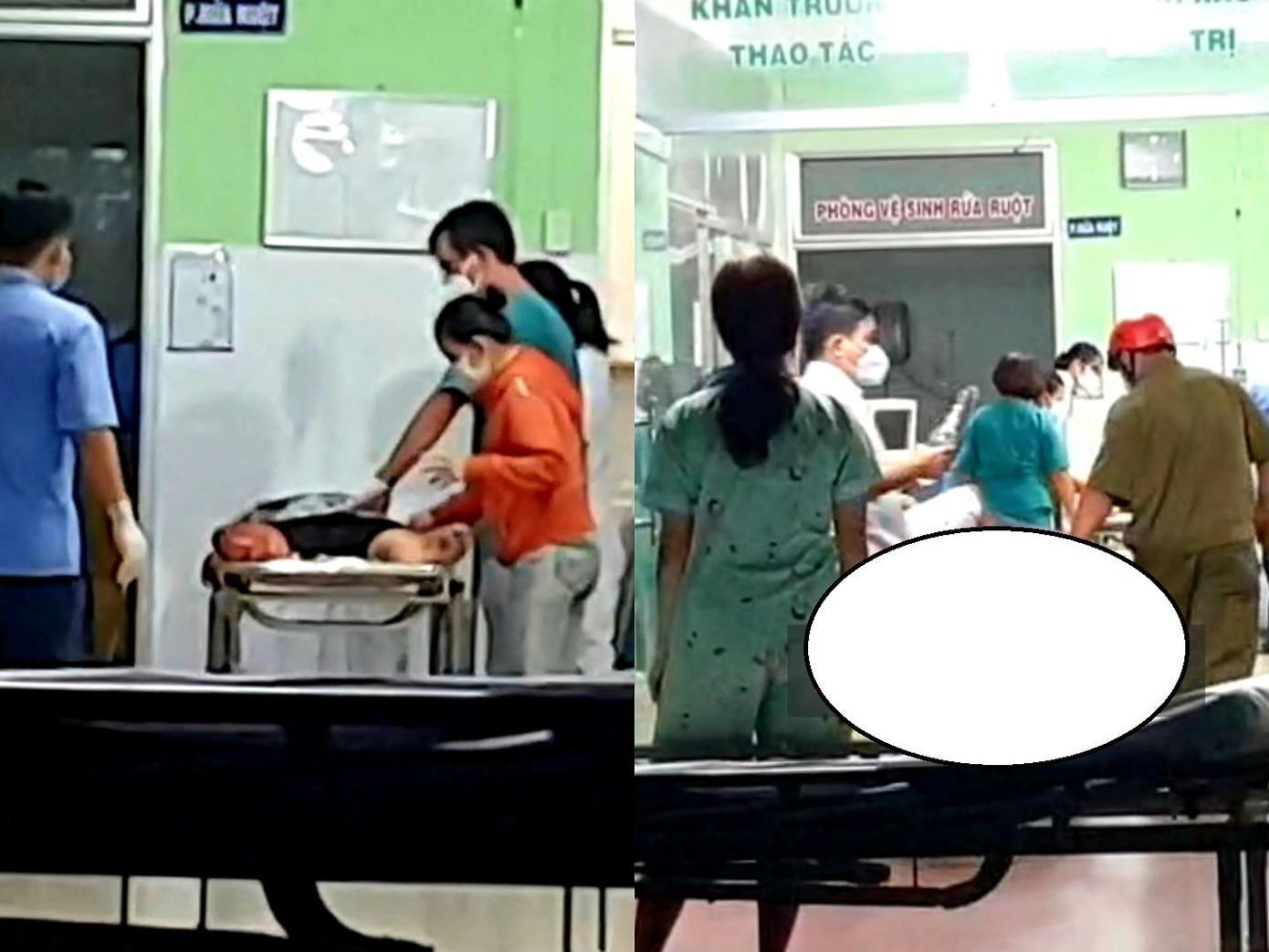 Các nạn nhân cấp cứu tại bệnh viện Ảnh: Người dân cung cấp Các nạn nhân cấp cứu tại bệnh viện Ảnh: Người dân cung cấp