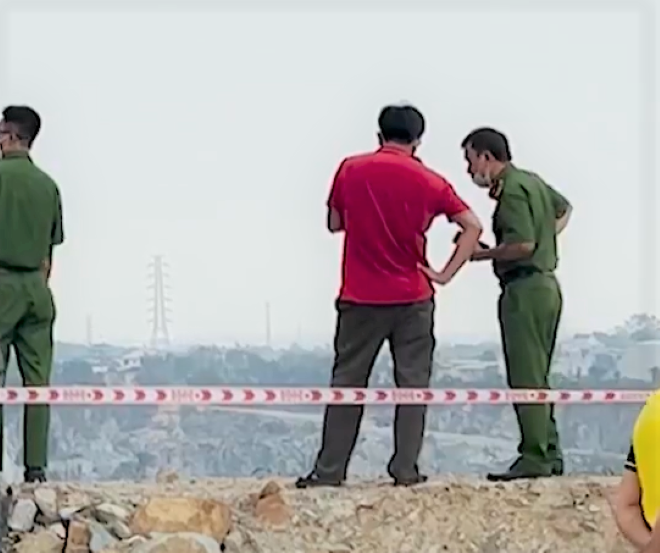 Hiện trường được phong tỏa