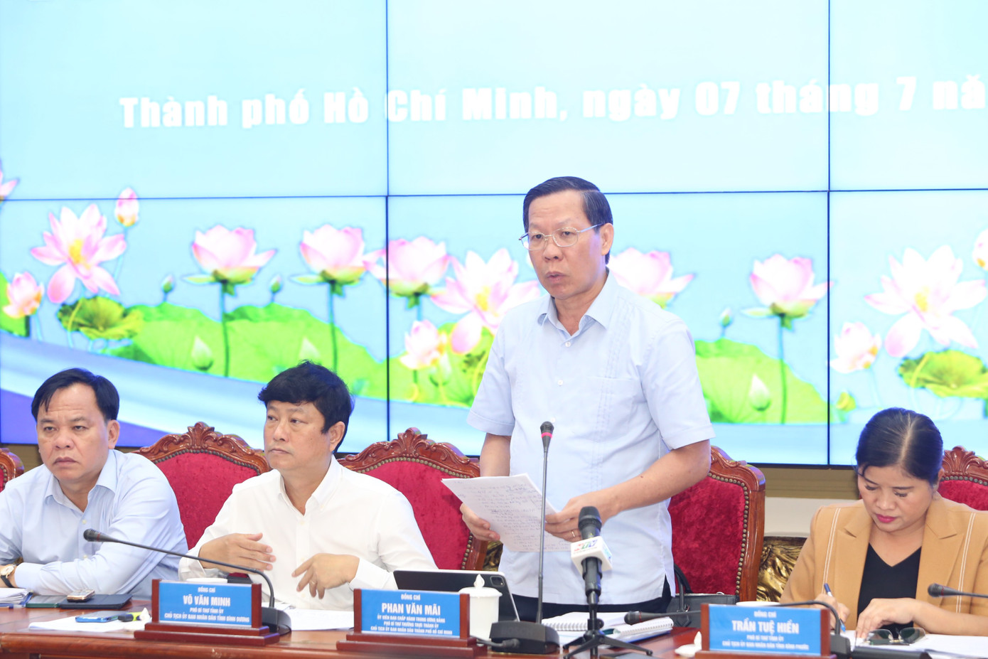 Chủ tịch UBND TPHCM Phan Văn Mãi. (Ảnh: Ngô Tùng)