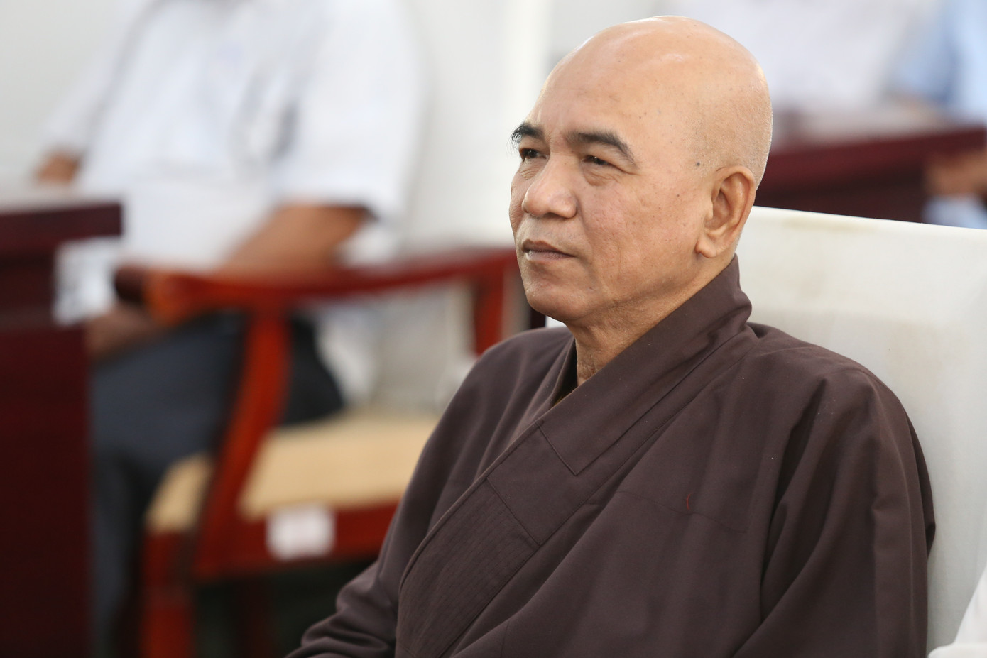 Thượng tọa Thích Thiện Hành tại buổi tiếp xúc cử tri. Ảnh: Ngô Tùng Thượng tọa Thích Thiện Hành tại buổi tiếp xúc cử tri. Ảnh: Ngô Tùng