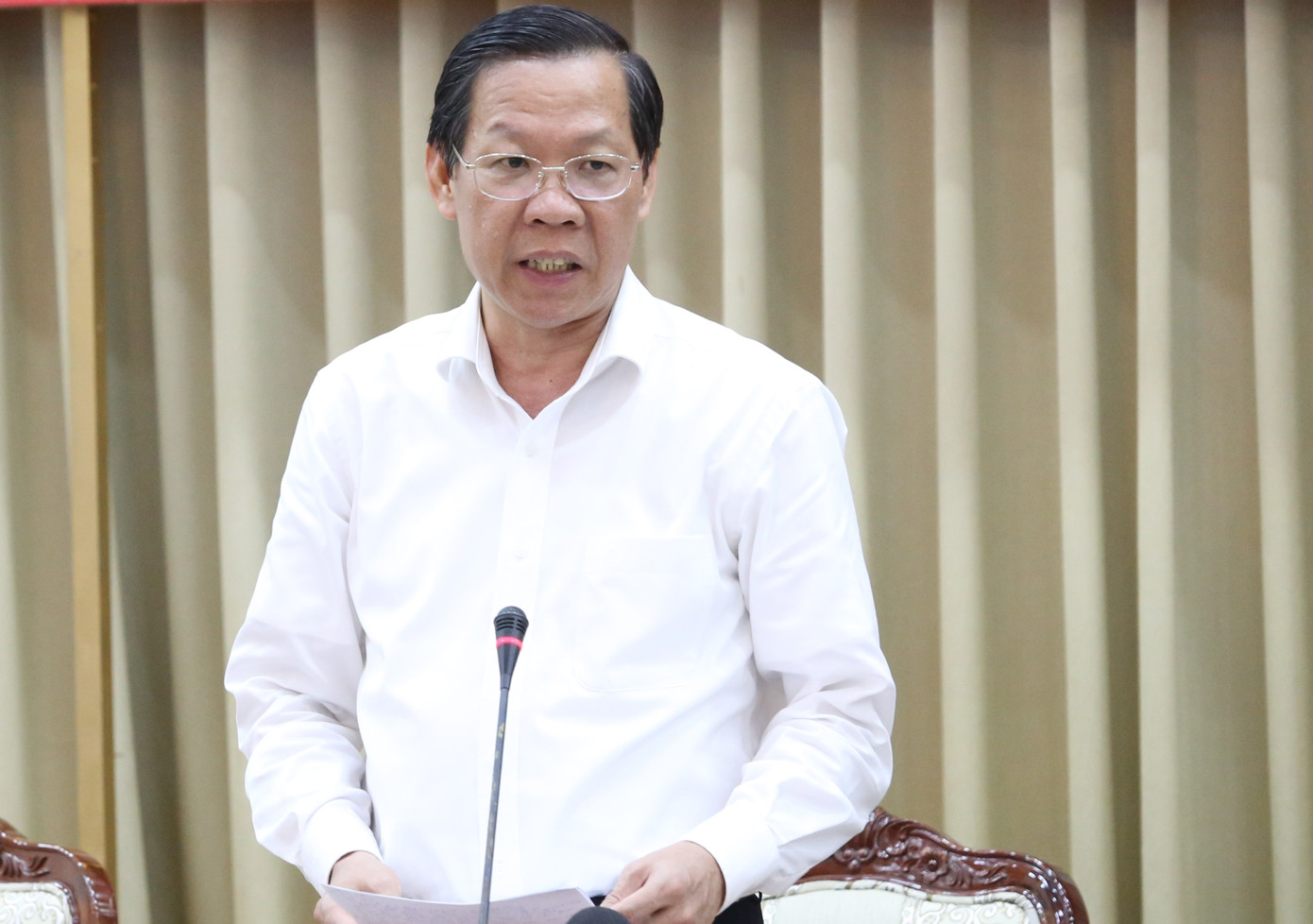 Chủ tịch UBND TPHCM Phan Văn Mãi. Ảnh: Ngô Tùng