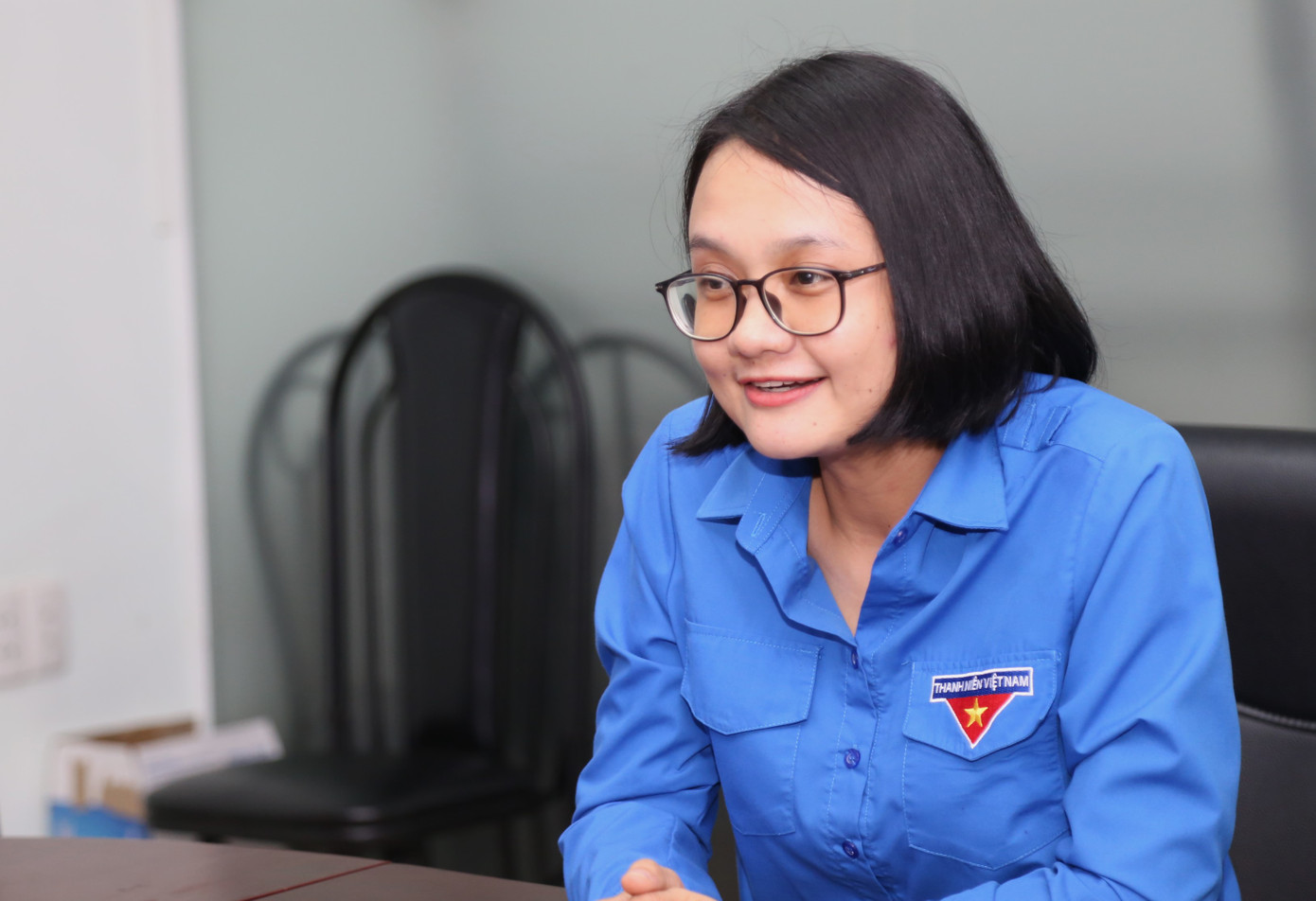 Phó Bí thư Thành Đoàn TPHCM Trần Thu Hà ghi nhận sự năng nổ, nhiệt tình của đội ngũ những người làm báo Tiền Phong.