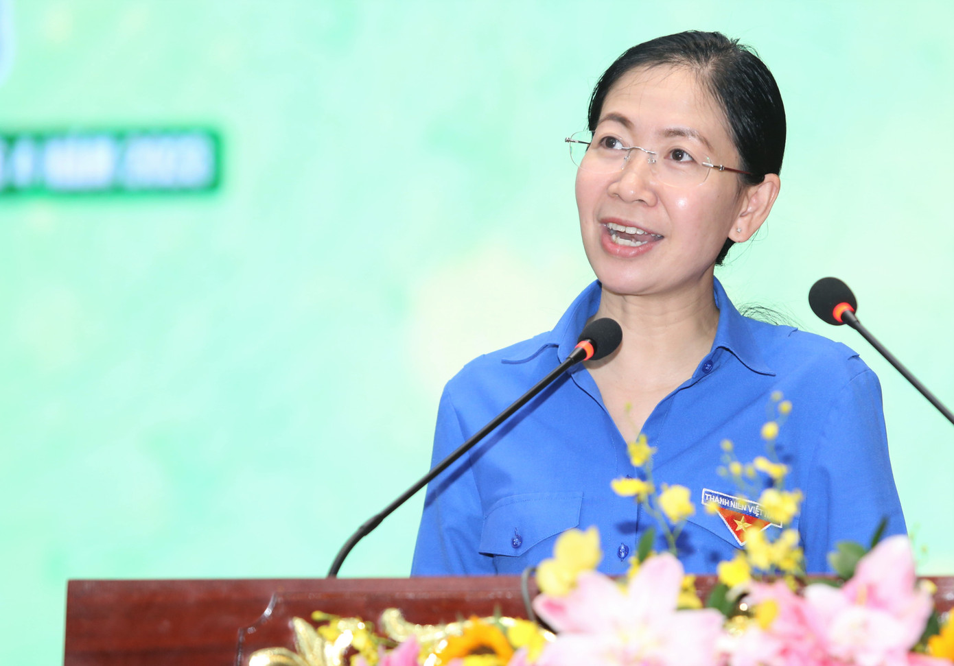 Bí thư Thành Đoàn TPHCM Phan Thị Thanh Phương phát biểu tại chương trình. Bí thư Thành Đoàn TPHCM Phan Thị Thanh Phương phát biểu tại chương trình.