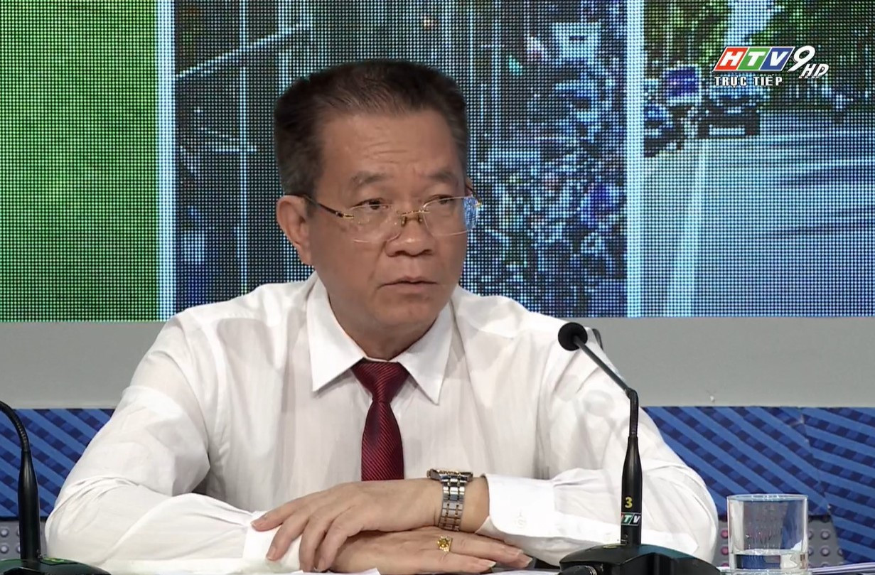 Ông Vũ Văn Điệp trao đổi tại chương trình. (Ảnh chụp màn hình) Ông Vũ Văn Điệp trao đổi tại chương trình. (Ảnh chụp màn hình)