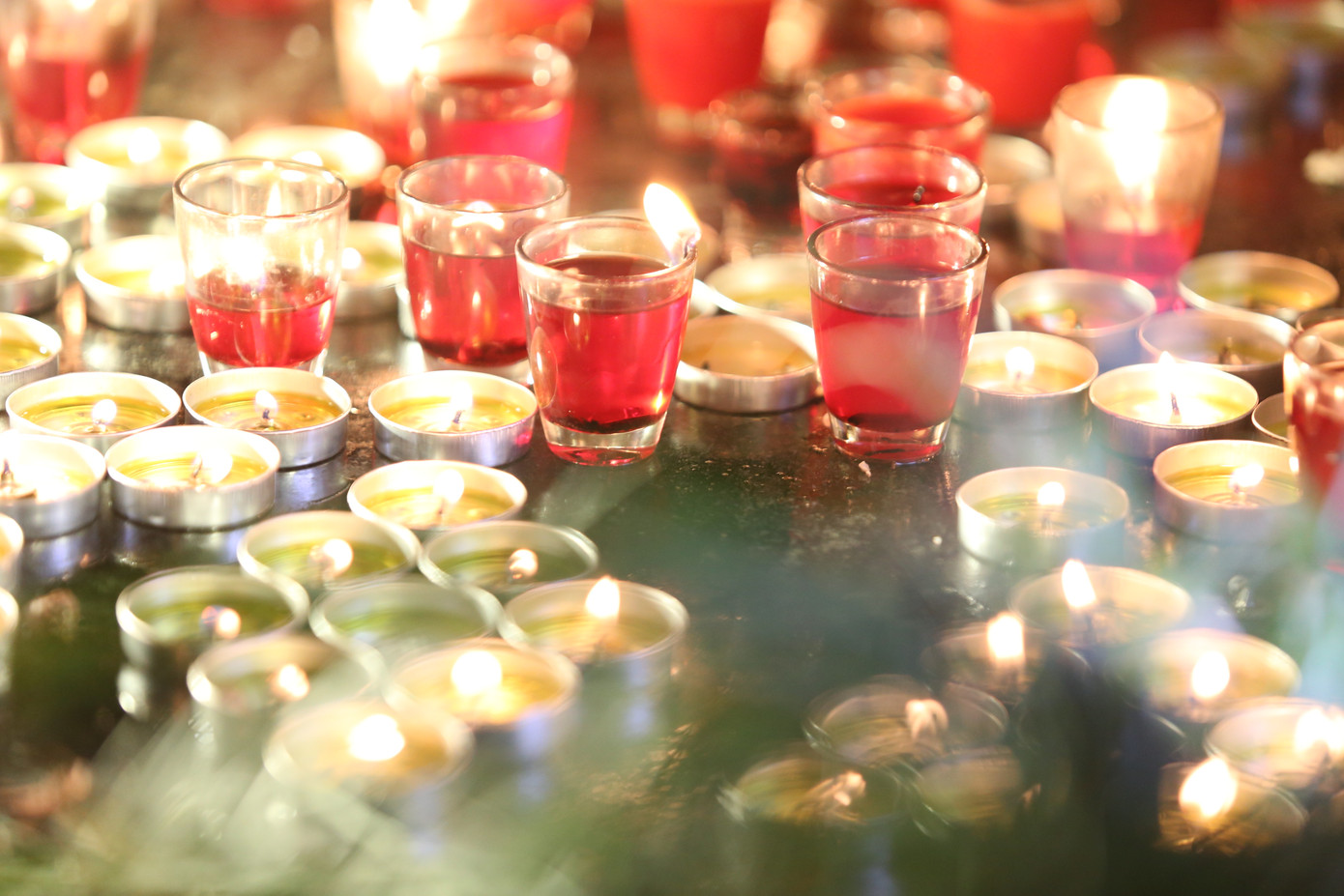 Không gian ấm áp và lung linh bởi hàng trăm ngọn nến diễn ra từ tối 1/4 đến rạng sáng ngày 2/4 như hòa quyện vào từng giai điệu, ca từ của nhạc Trịnh được trình bày bởi đông đảo những người mến mộ.