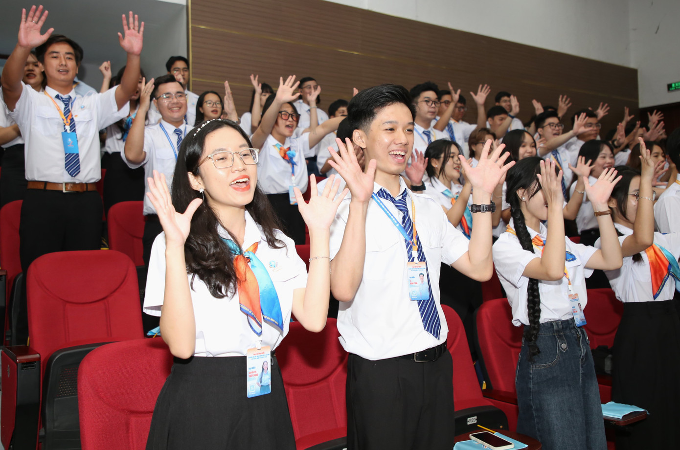 Không khí trẻ trung, sôi nổi tại đại hội.