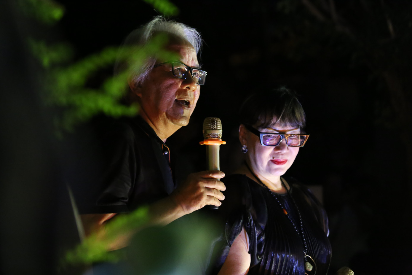 Đại diện cho gia đình cố nhạc sĩ Trịnh Công Sơn, ca sĩ Trịnh Vĩnh Trinh bày tỏ xúc động khi chứng kiến tình cảm mọi người dành cho anh trai mình. "Tôi nghĩ là anh Sơn đang cười, rất vui. Điều xúc động nhất là 22 năm đã đi qua kể từ ngày anh Sơn mất, những người yêu anh đến với anh ngày càng đông. Gia đình vô cùng xúc động. Phải nói anh Sơn vô cùng may mắn. Xin cám ơn các anh chị, các bạn đã có mặt ở đây", nữ ca sĩ chia sẻ.