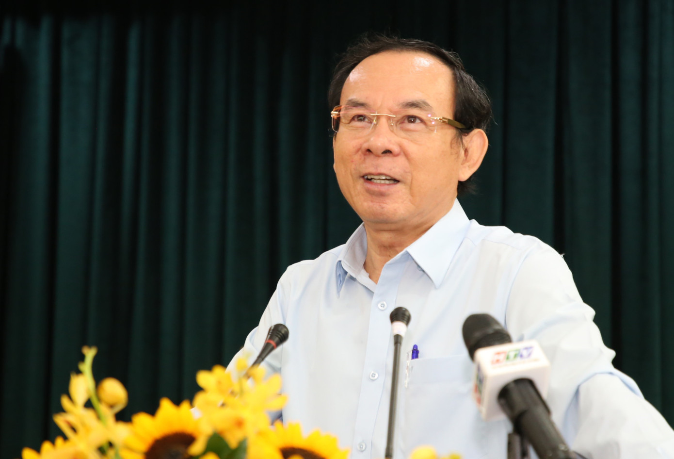 Bí thư Thành uỷ TPHCM Nguyễn Văn Nên phát biểu khai mạc hội nghị chuyên đề. Ảnh: Ngô Tùng.