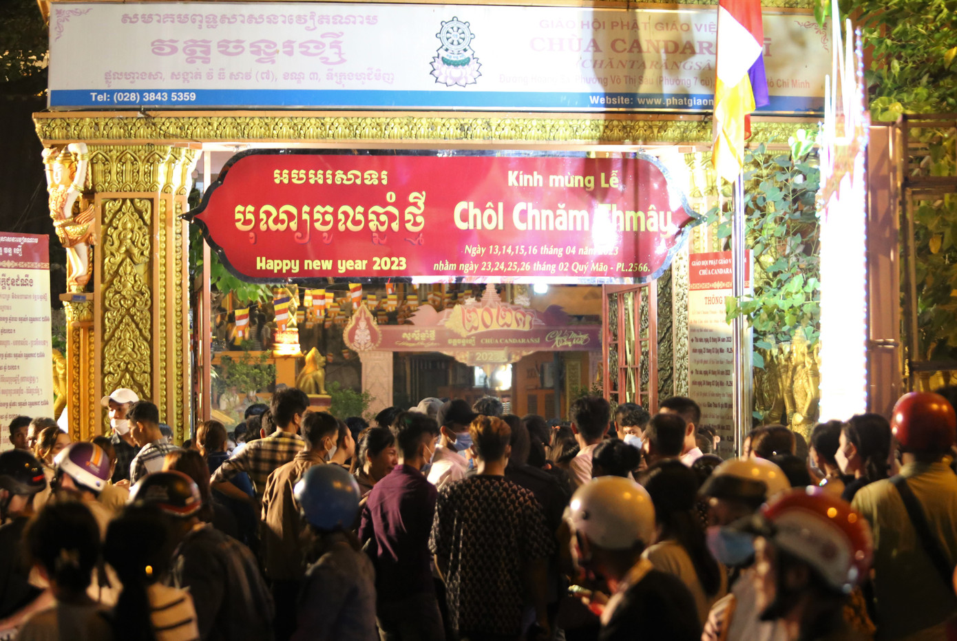 Lễ hội chào năm mới Chôl Chnăm Thmây của đồng bào Khmer Nam Bộ diễn ra với nhiều nghi lễ truyền thống đặc sắc, như: lễ đắp núi gạo, núi cát, cầu siêu, tắm Phật,... Ngoài ra, ngày 23/4 tới, chùa Candaransi phối hợp chính quyền quận 3 tổ chức lễ đua Ghe ngo lần thứ nhất trên kênh Nhiêu Lộc - Thị Nghè.