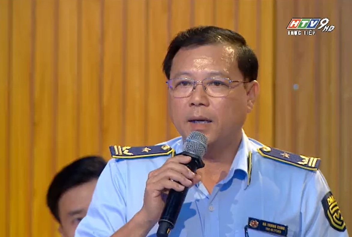 Ông Hà Trung Cang thông tin tại chương trình. (Ảnh chụp màn hình)