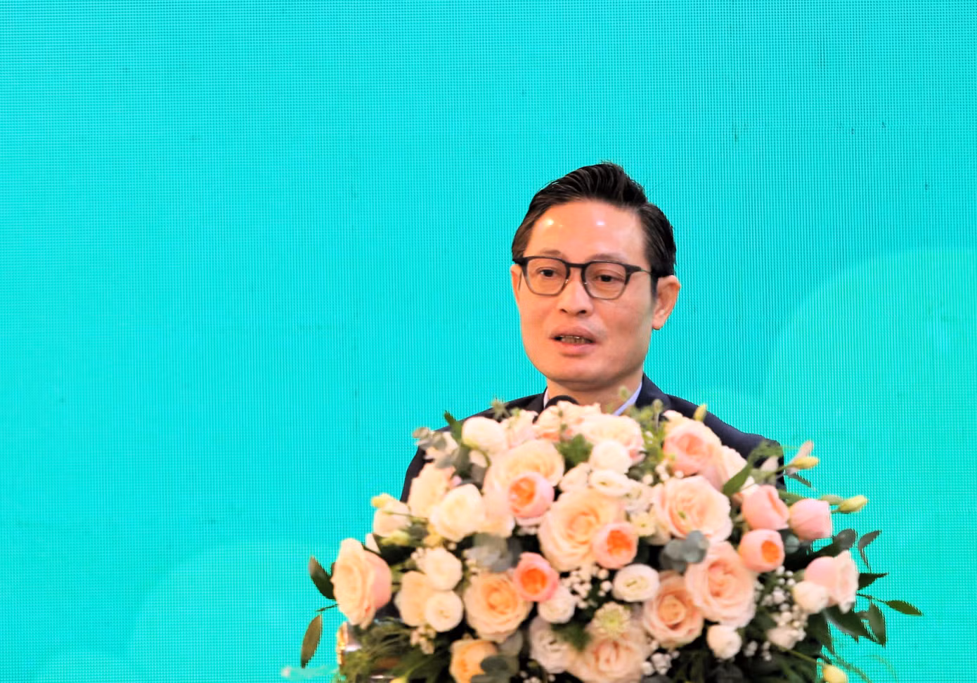 Ông Phạm Hoàng Hải góp ý tại diễn đàn.