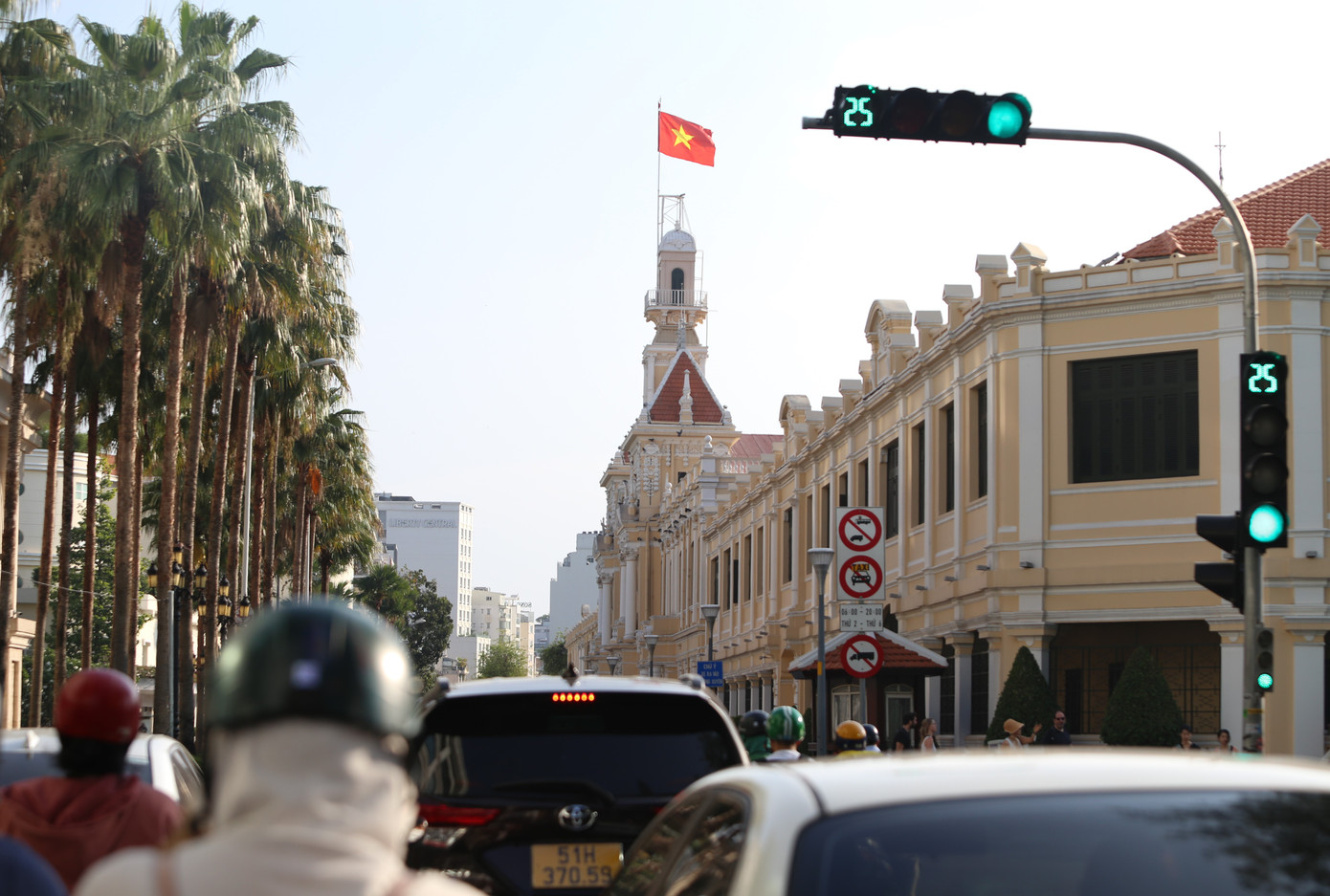 Tòa nhà tạo điểm nhấn cho cảnh quan khu vực trung tâm TPHCM.