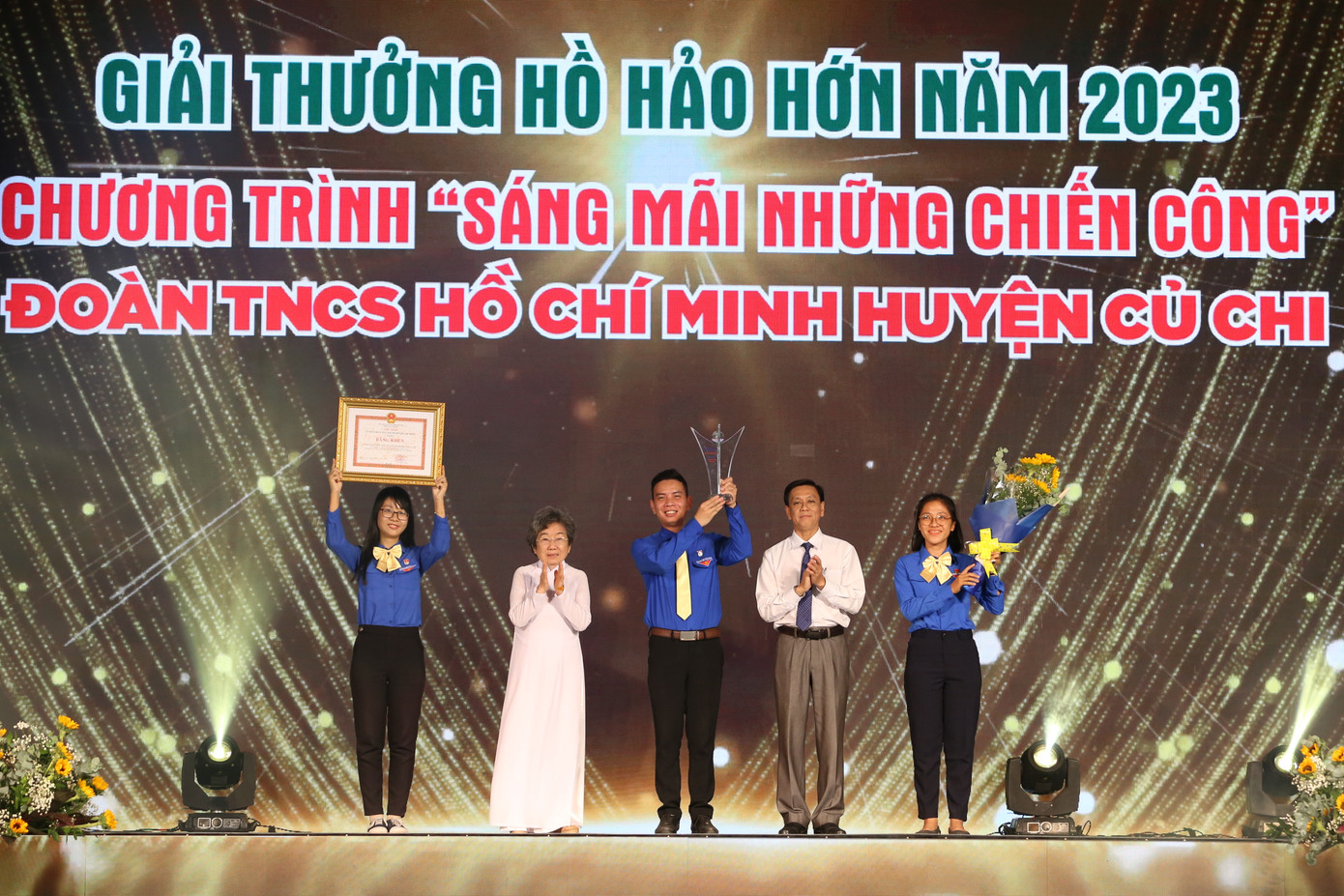 Chương trình "Sáng mãi những chiến công" của Huyện Đoàn Củ Chi được vinh danh giải thưởng Hồ Hảo Hớn.