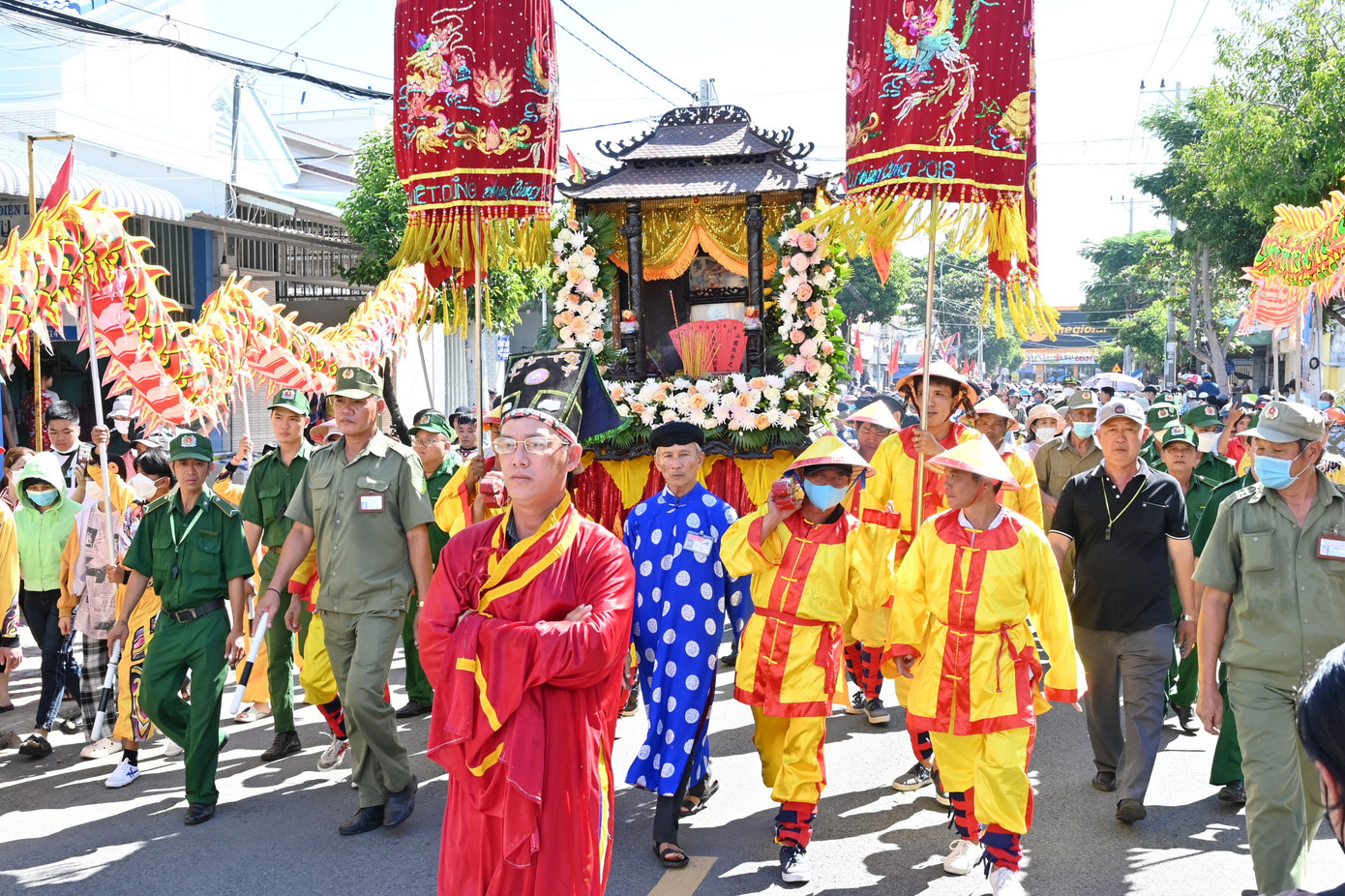 Nghi thức lễ rước kiệu Nghinh Ông - Cần Giờ. Ảnh: Quốc Thanh Nghi thức lễ rước kiệu Nghinh Ông - Cần Giờ. Ảnh: Quốc Thanh