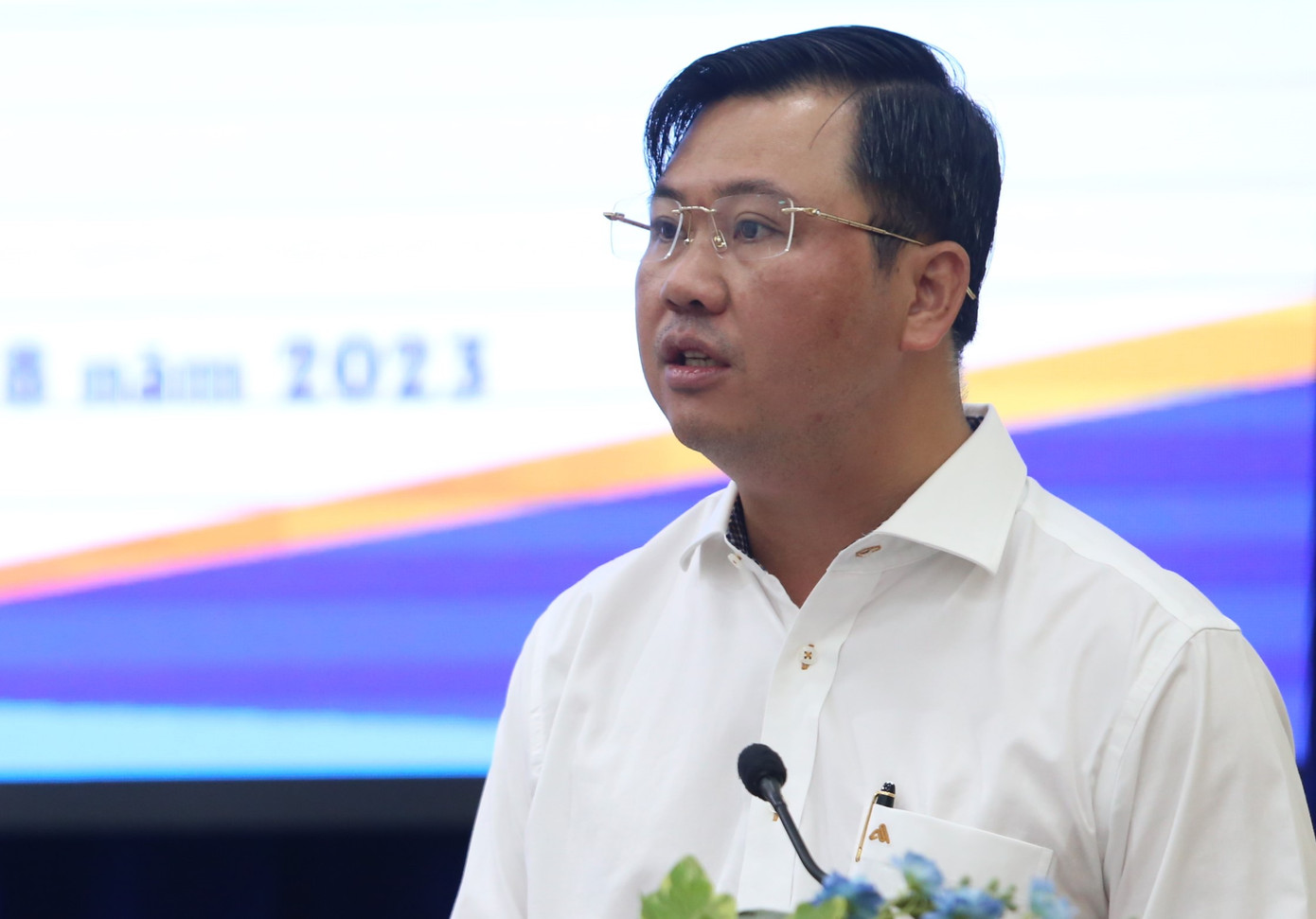 Ông Trần Thanh Vương thông tin xoay quanh các ý kiến góp ý tại hội nghị. Ông Trần Thanh Vương thông tin xoay quanh các ý kiến góp ý tại hội nghị.