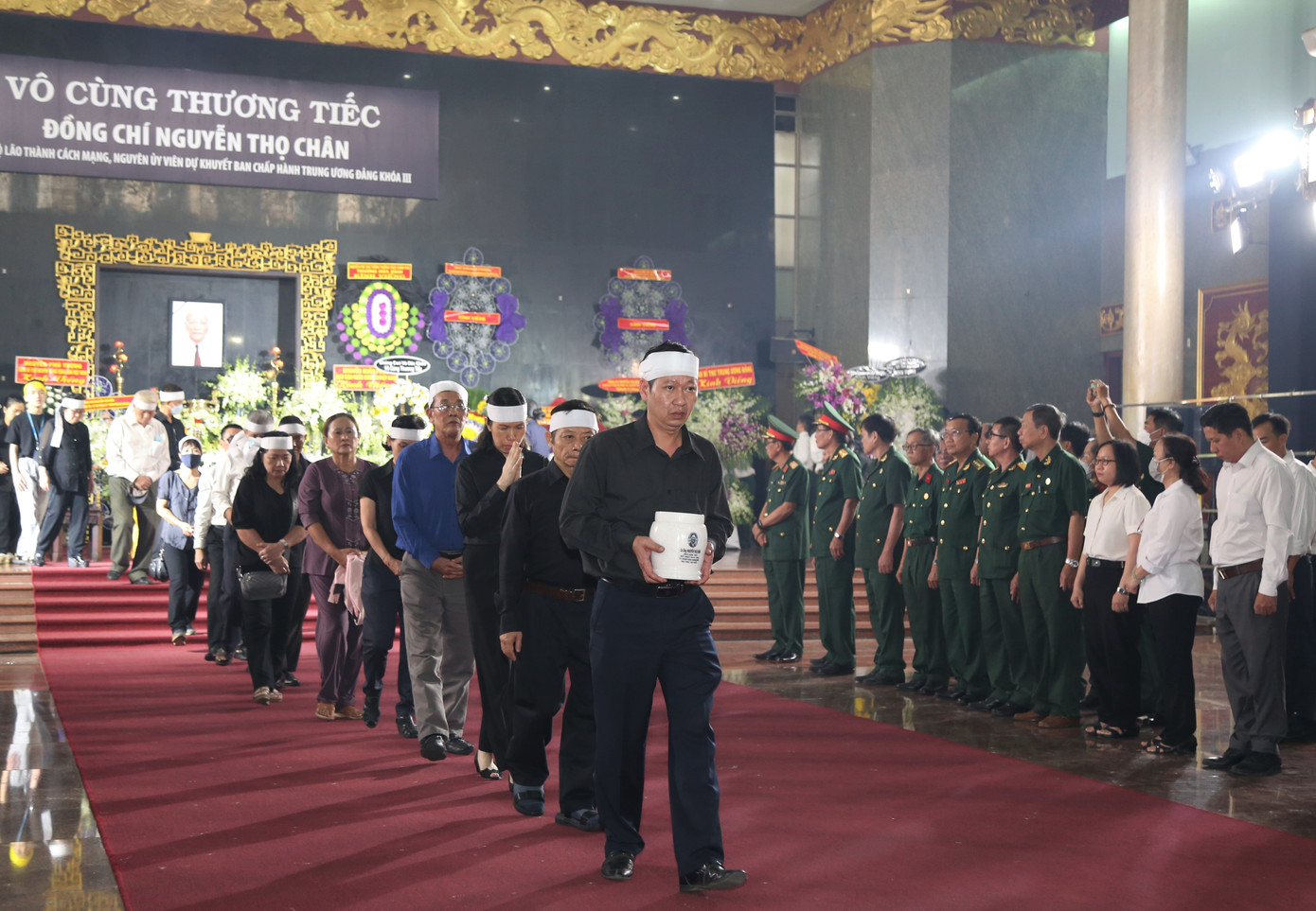 Tro cốt ông Nguyễn Thọ Chân được lưu tại Nghĩa trang Thành phố (TP. Thủ Đức).