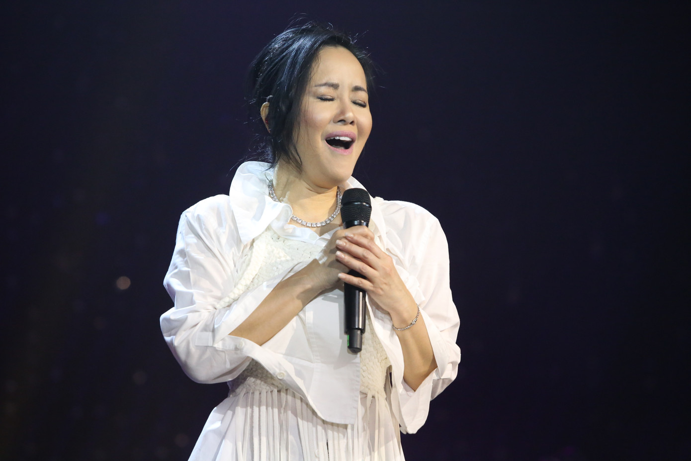 Là giọng ca quen thuộc trong các concert nhớ Trịnh, Hồng Nhung luôn khiến khán giả thao thức với những nhạc phẩm của cố nhạc sĩ.