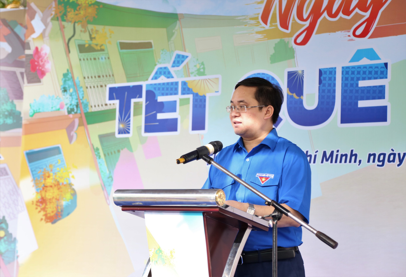 Chánh Văn phòng Trung ương Đoàn Nguyễn Quốc Huy chia sẻ ý nghĩa của chương trình Mang Tết về nhà.