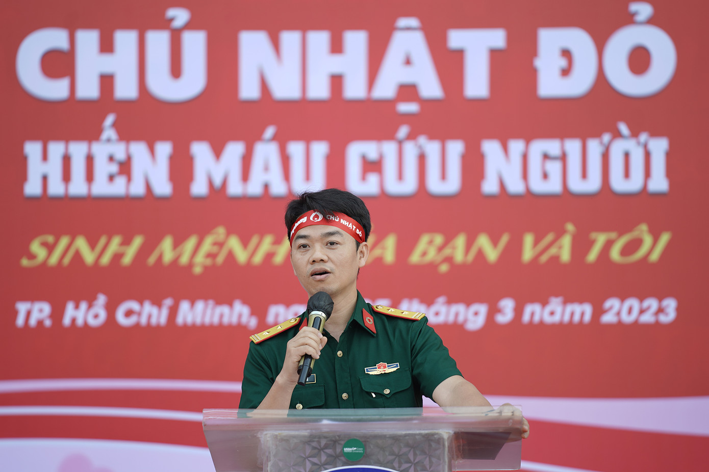 Bác sĩ Vũ Sơn Giang cho biết sẽ đem những tinh túy, những giọt máu của mọi người đến đúng những bệnh nhân cần máu.