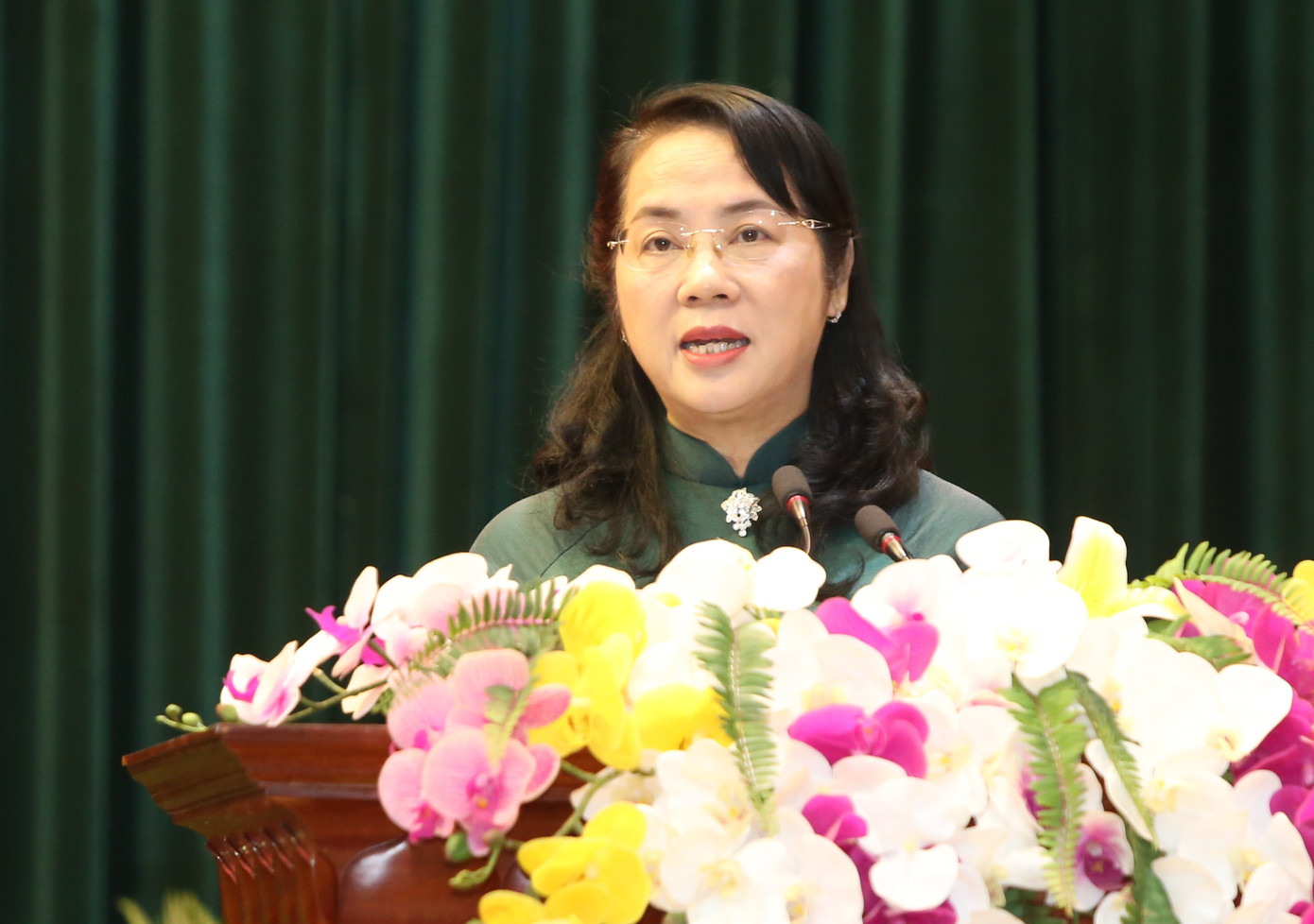 Chủ tịch Uỷ ban MTTQ Việt Nam TPHCM tri ân các thương binh liệt sĩ.