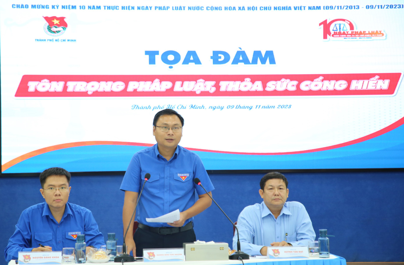 Anh Trương Minh Tước Nguyên yêu cầu hoạt động tuyên truyền pháp luật ở cơ sở nên đi theo hướng gia tăng trải nghiệm thực tế. Ảnh: Ngô Tùng