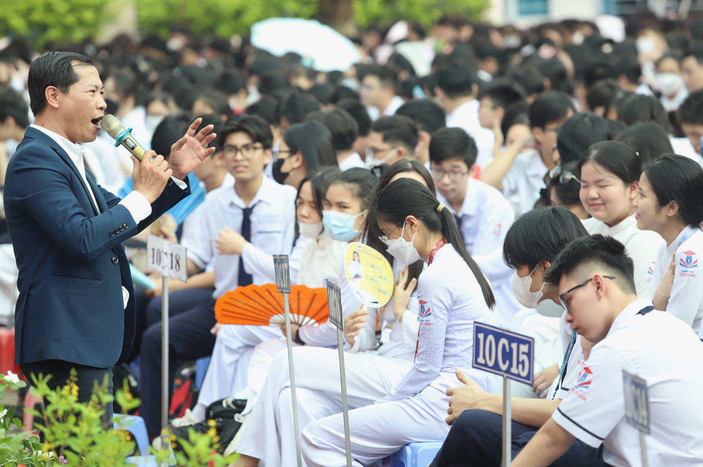 ThS Trần Mạnh Thái chia sẻ tại chương trình. (Ảnh: Ngô Tùng)