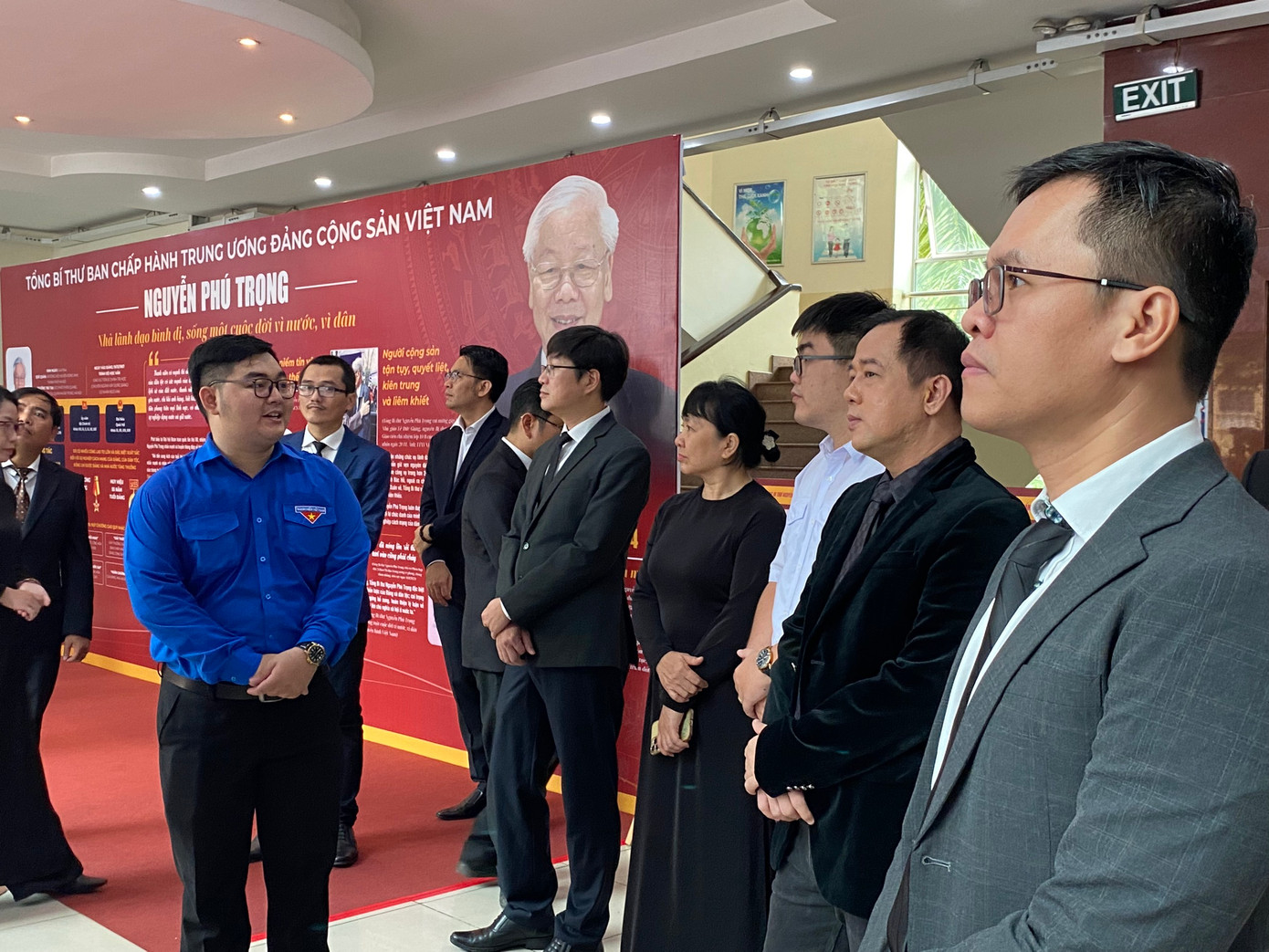 Không gian tưởng niệm “Đồng chí Tổng Bí thư Nguyễn Phú Trọng sáng mãi trong lòng đoàn viên, học sinh, sinh viên, giáo viên, giảng viên trẻ Thành phố mang tên Bác”.