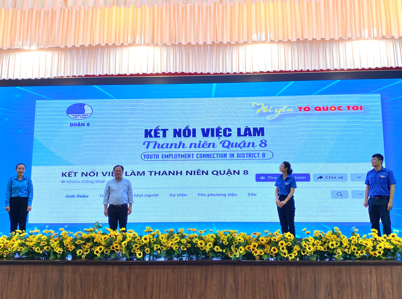 Ra mắt trang “Kết nối việc làm thanh niên quận 8”.