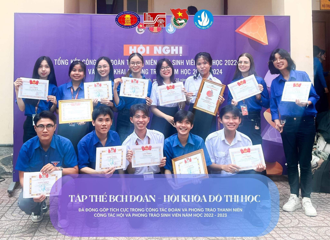 Anh Thy tích cực trong các hoạt động Đoàn - Hội của khoa Đô thị học - nơi cô đang theo học.