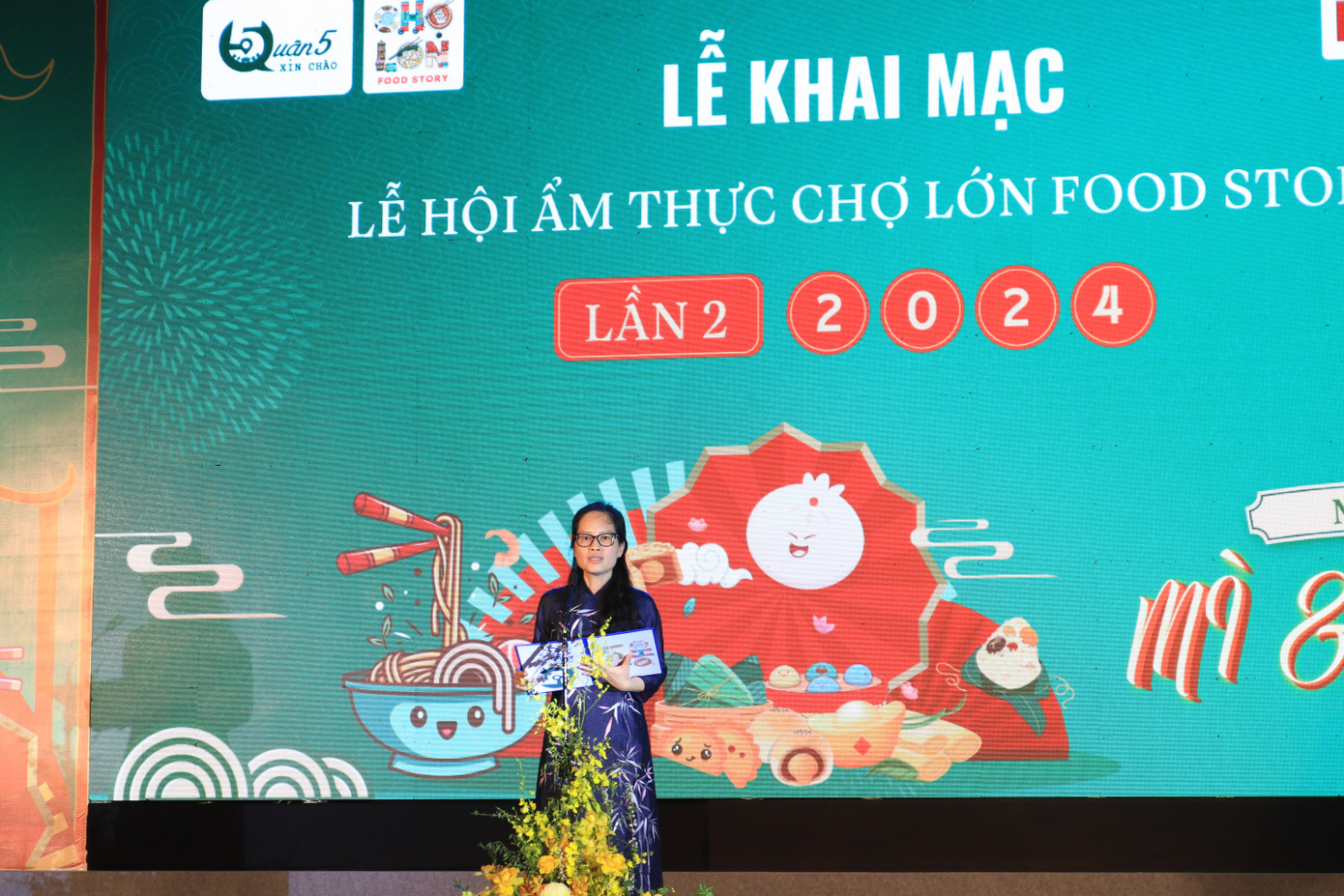 Bà Nguyễn Thị Minh Phượng phát biểu tại Lễ khai mạc.