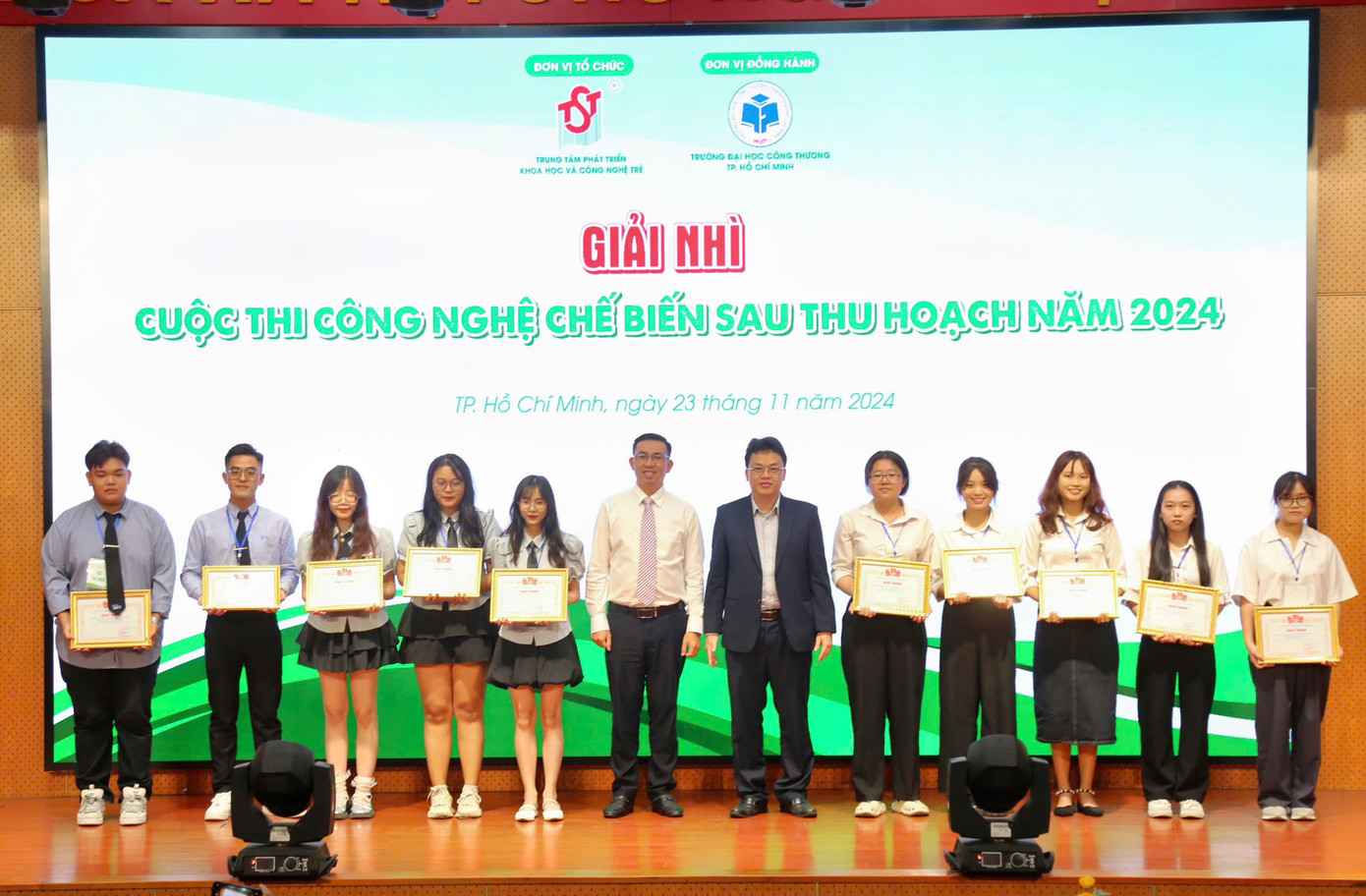 Dự án giành giải Nhì tại Cuộc thi Công nghệ chế biến sau thu hoạch 2024, vừa diễn ra tại TP. HCM.