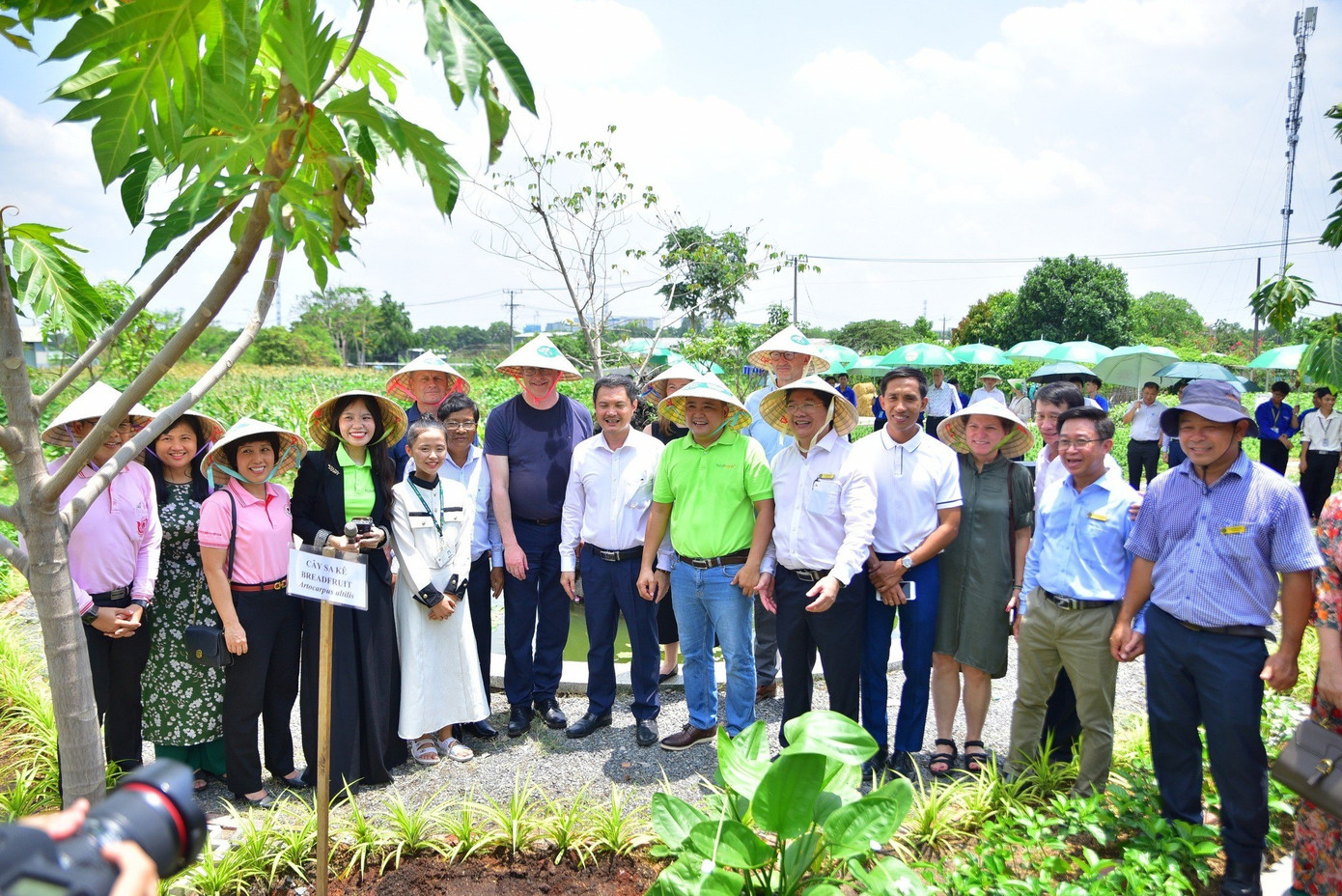 Các đơn vị, đoàn thể tham quan mô hình 'Vườn thực phẩm cộng đồng' trong buổi ra mắt. Các đơn vị, đoàn thể tham quan mô hình 'Vườn thực phẩm cộng đồng' trong buổi ra mắt.