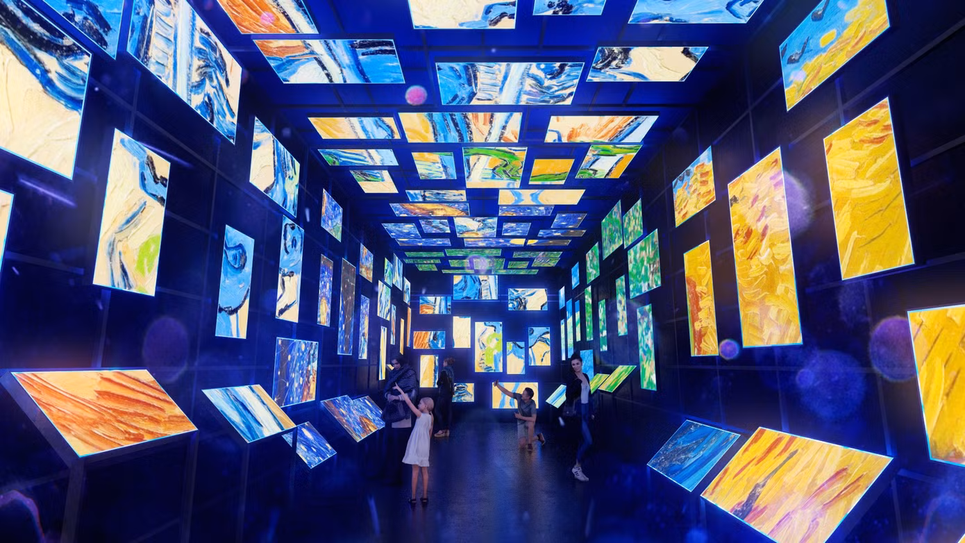 Triển lãm nghệ thuật "Monet & Van Gogh Art Lighting Experience”. (Ảnh: Van Gogh Expo Vietnam) Triển lãm nghệ thuật "Monet & Van Gogh Art Lighting Experience”. (Ảnh: Van Gogh Expo Vietnam)