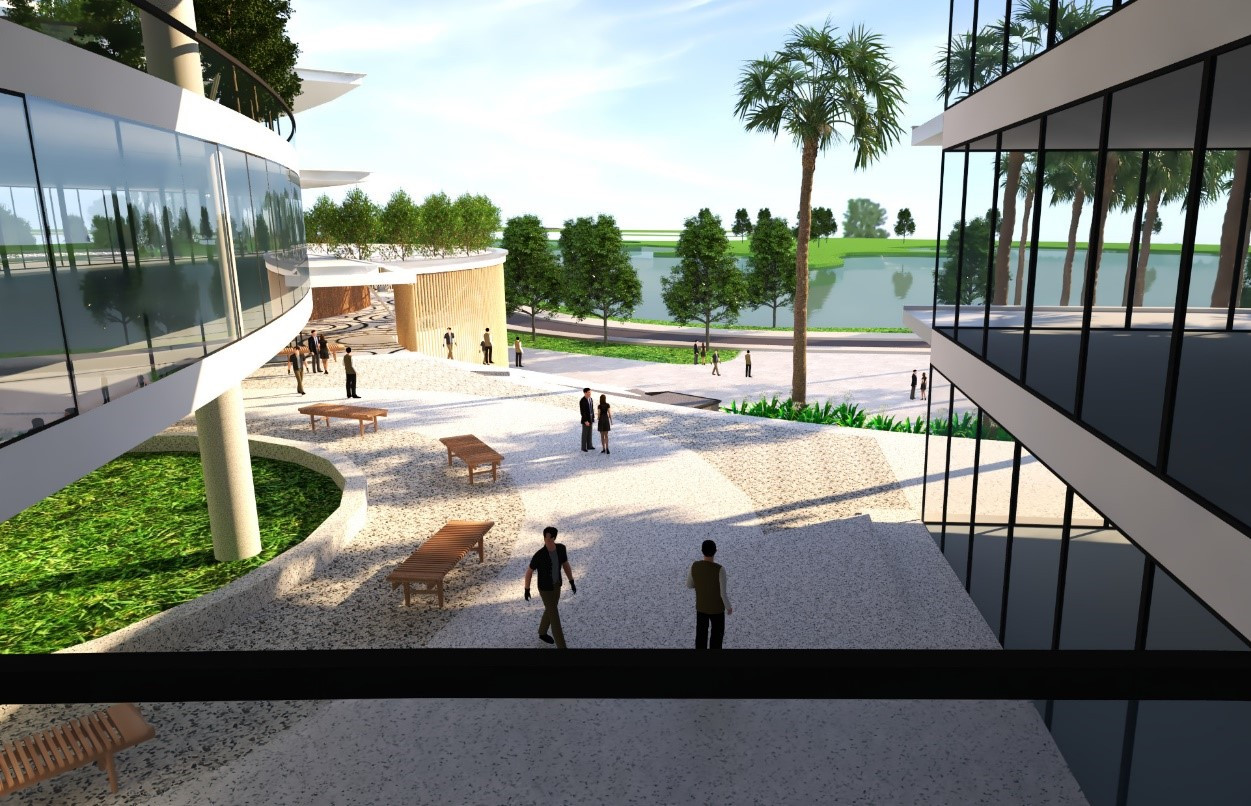 Trung tâm có 2 mặt view hồ thoáng đãng.