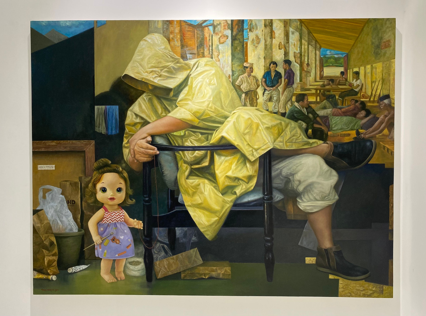 Tác phẩm tại triển lãm “Memory and Body Mythology”.