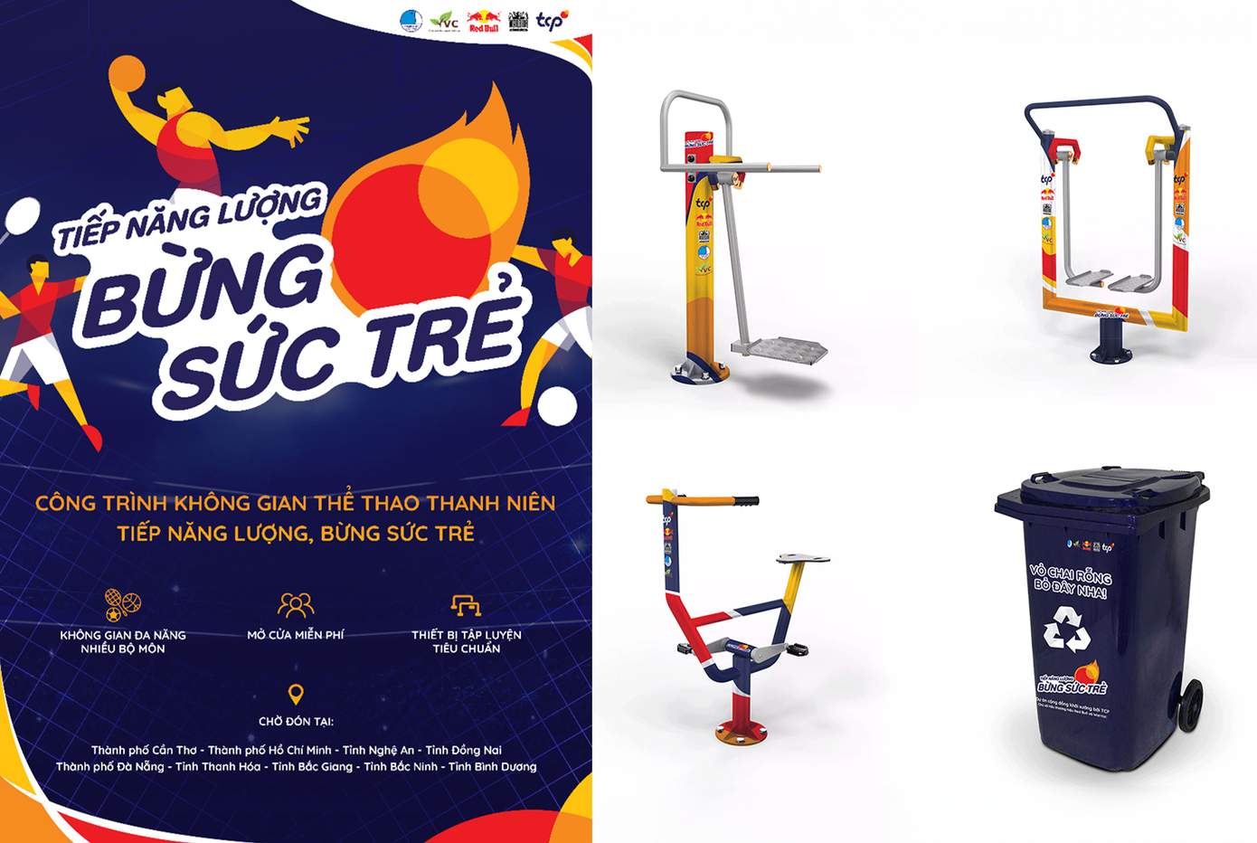 Hình ảnh chương trình “Không gian Thể thao Thanh niên - Tiếp năng lượng, bừng sức trẻ”.