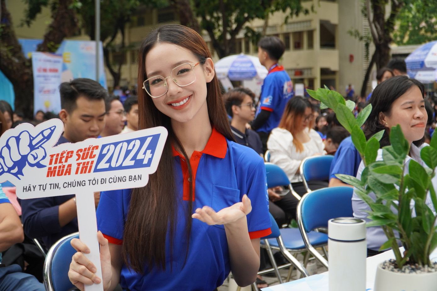 Hoa hậu Thế giới Việt Nam 2022 Lê Nguyễn Bảo Ngọc rạng rỡ tại chương trình.