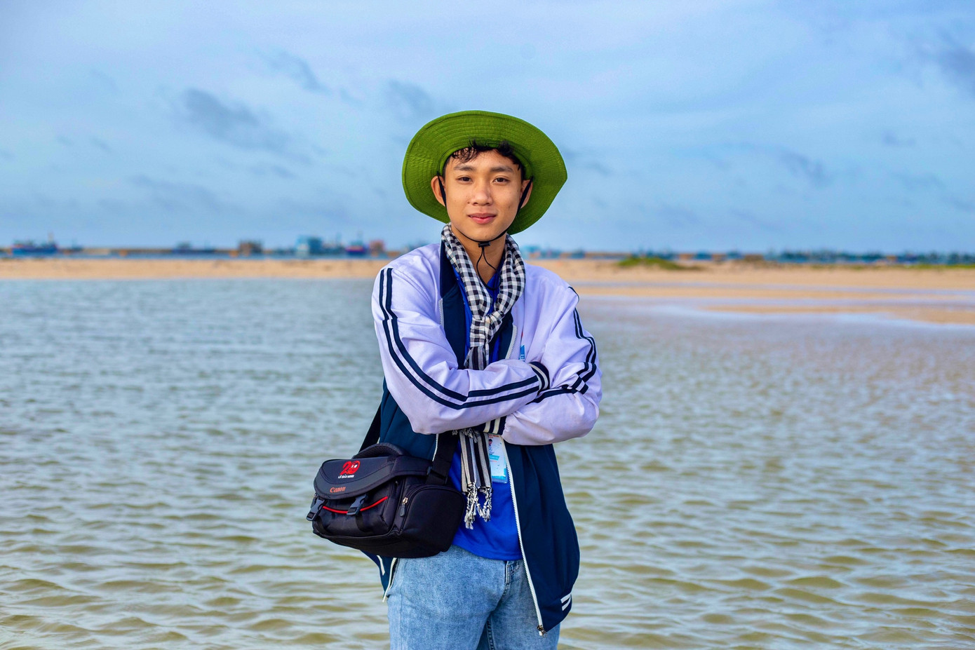 Chuyến công tác tại huyện đảo Phú Quý, tỉnh Bình Thuận cho Hoàng Đa nhiều kỷ niệm đẹp. (Ảnh: NVCC)