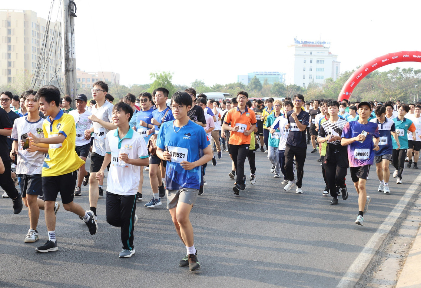 Hoạt động chạy bộ tại Ngày hội được đông đảo các bạn sinh viên hưởng ứng. (Ảnh: Ngô Tùng) Hoạt động chạy bộ tại Ngày hội được đông đảo các bạn sinh viên hưởng ứng. (Ảnh: Ngô Tùng)